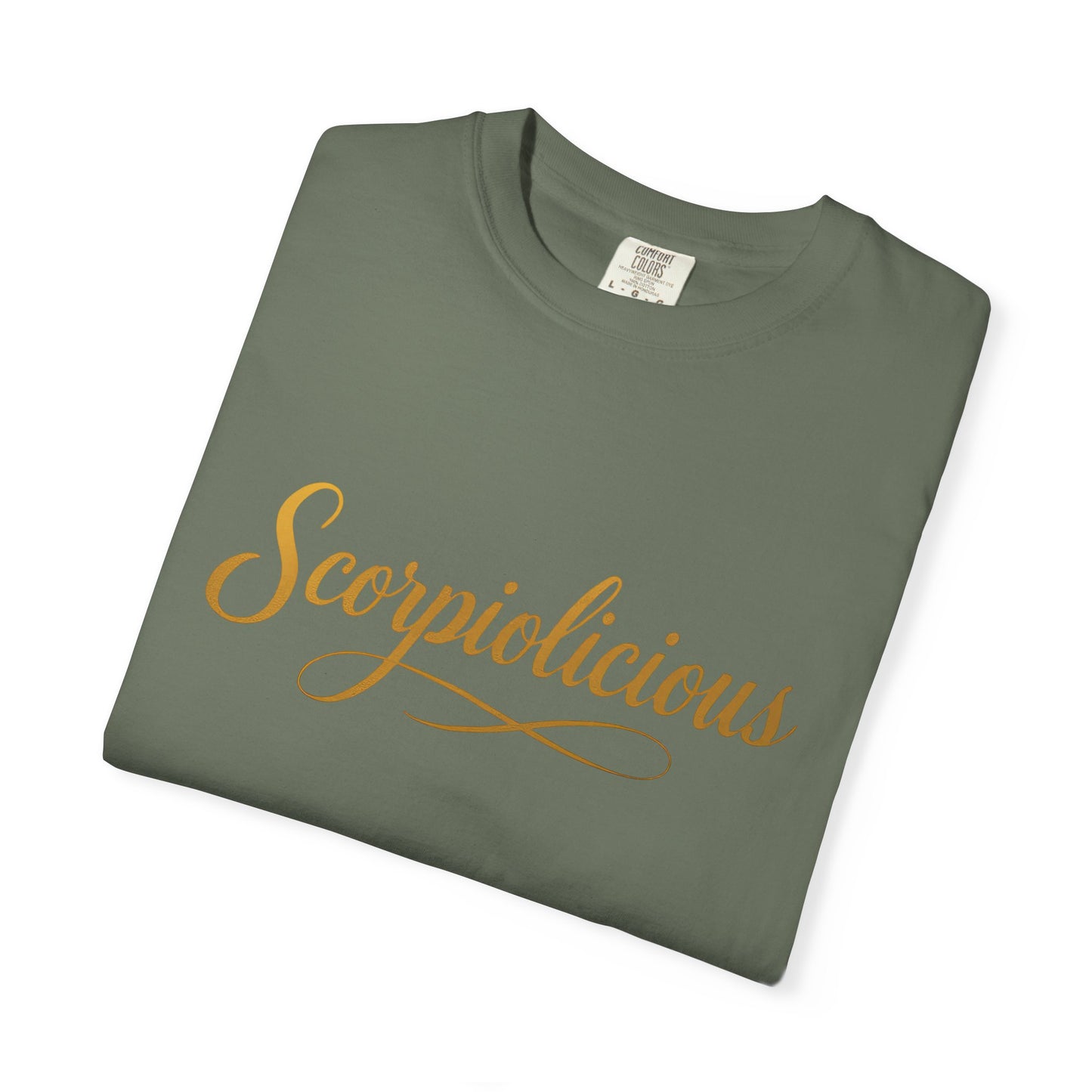Scorpiolicious – Retro Script Scorpio Tee
