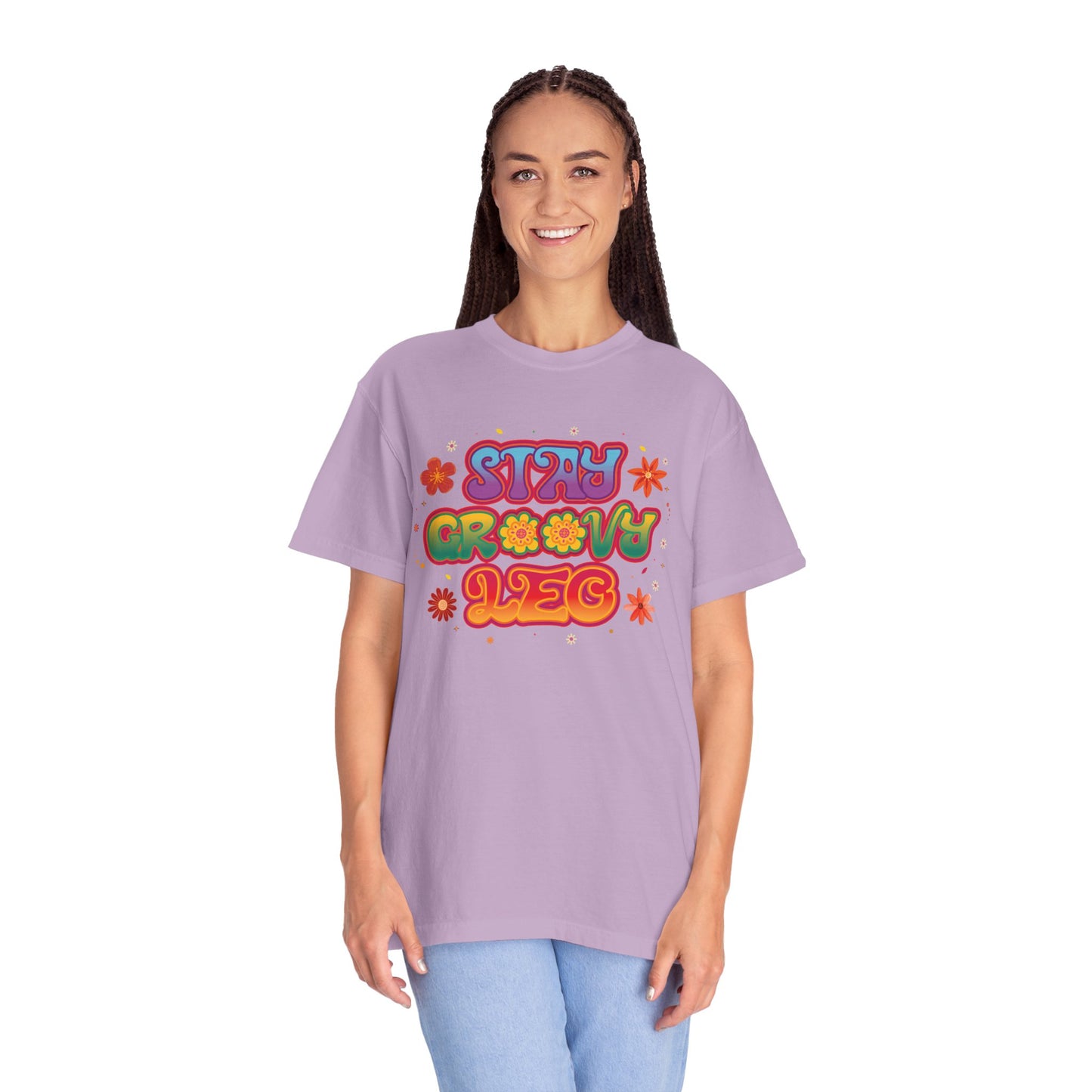 Stay Groovy Leo β Retro Zodiac Flower Power Tee