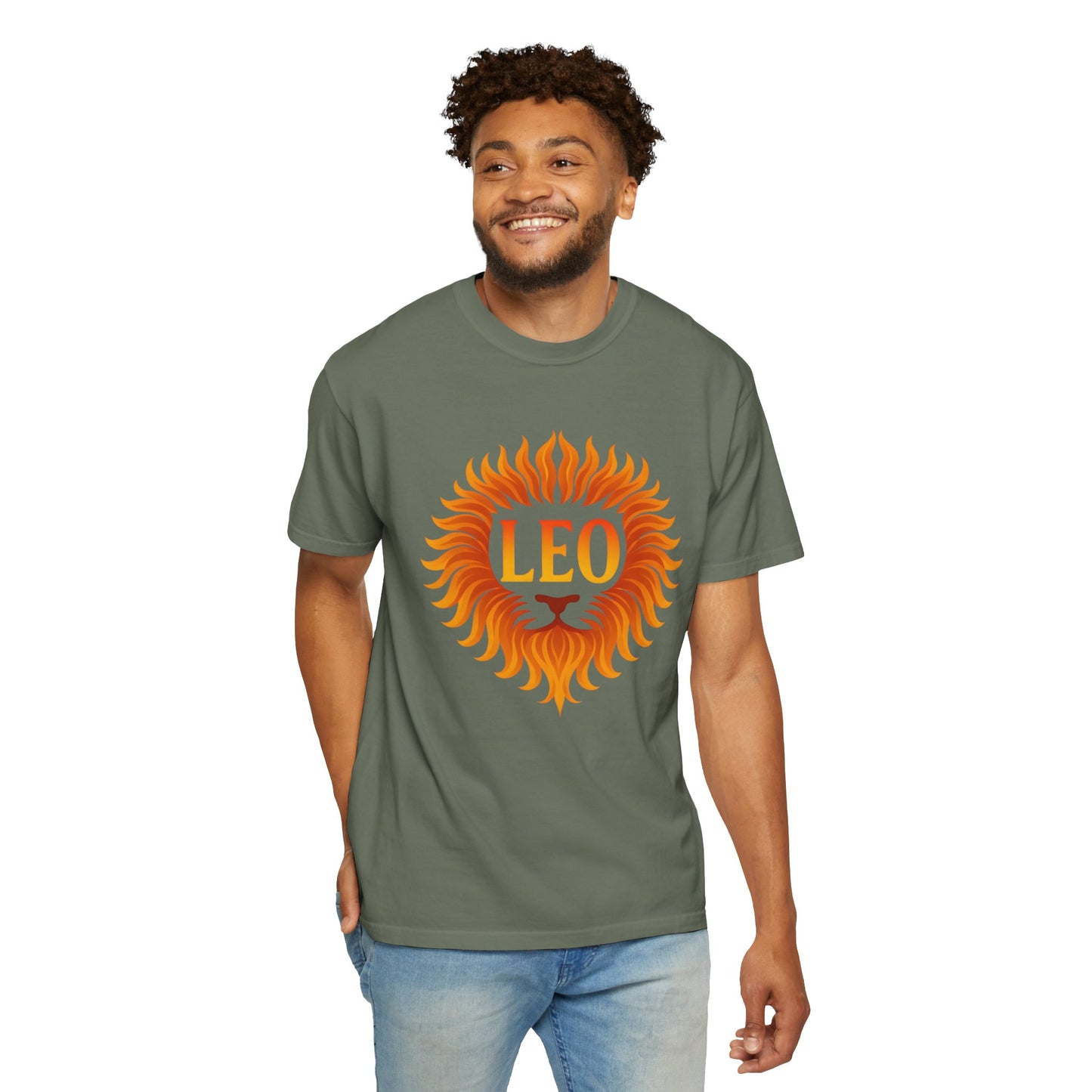 Leo Lion Flame Mane Tee - Vibrant Radiance