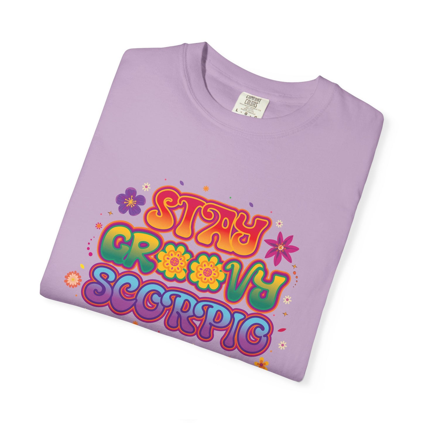 Stay Groovy Scorpio Tee β Groovy Flower Power Zodiac Shirt