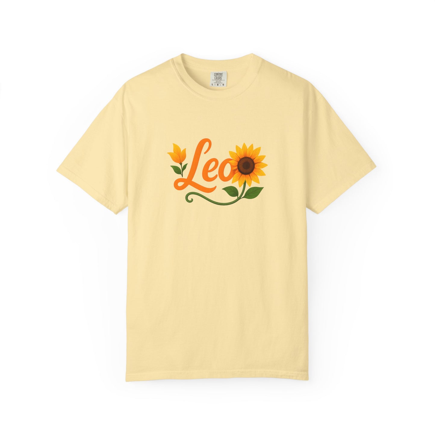 Leo Sunflower Tee β Retro Zodiac Shirt