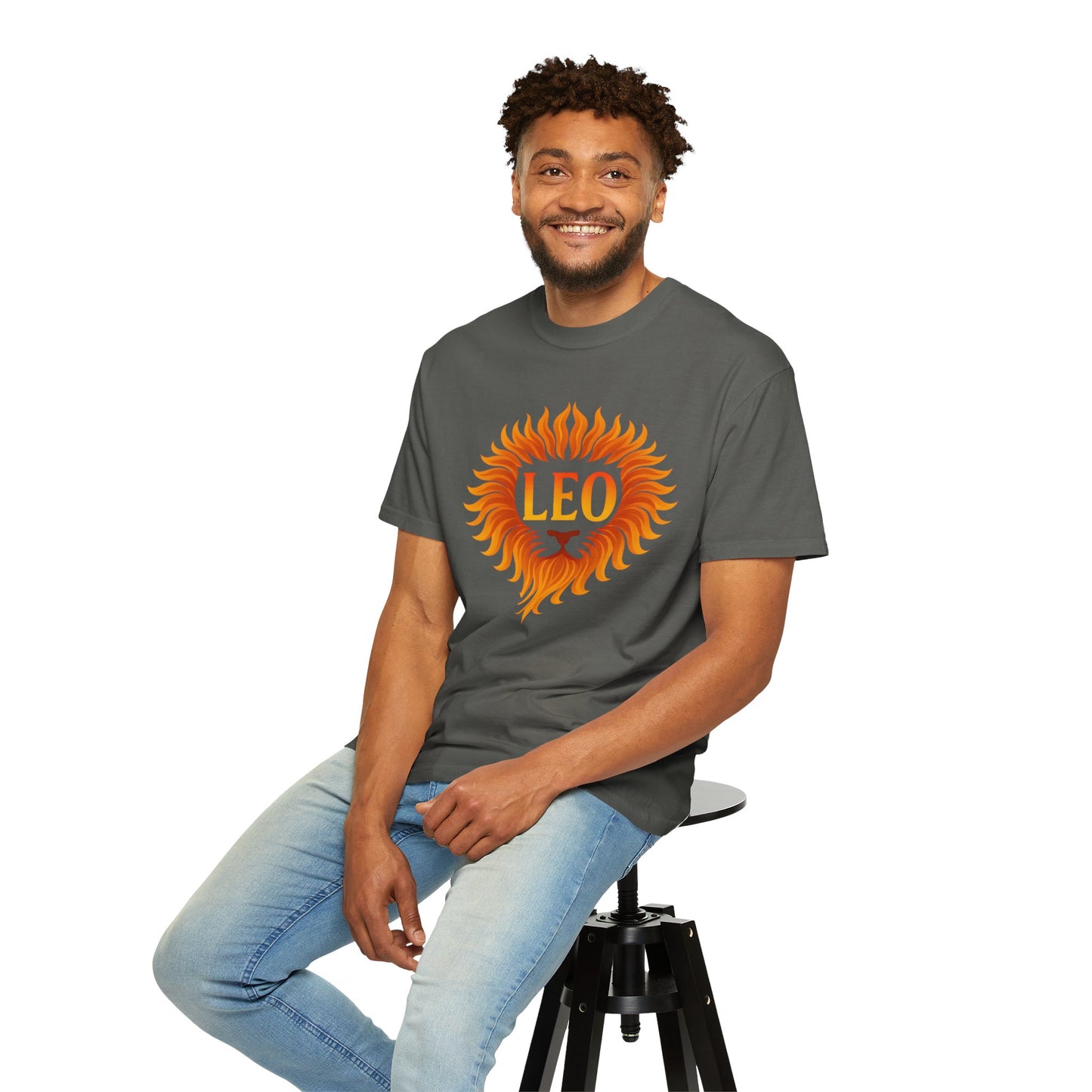 Leo Lion Flame Mane Tee - Vibrant Radiance