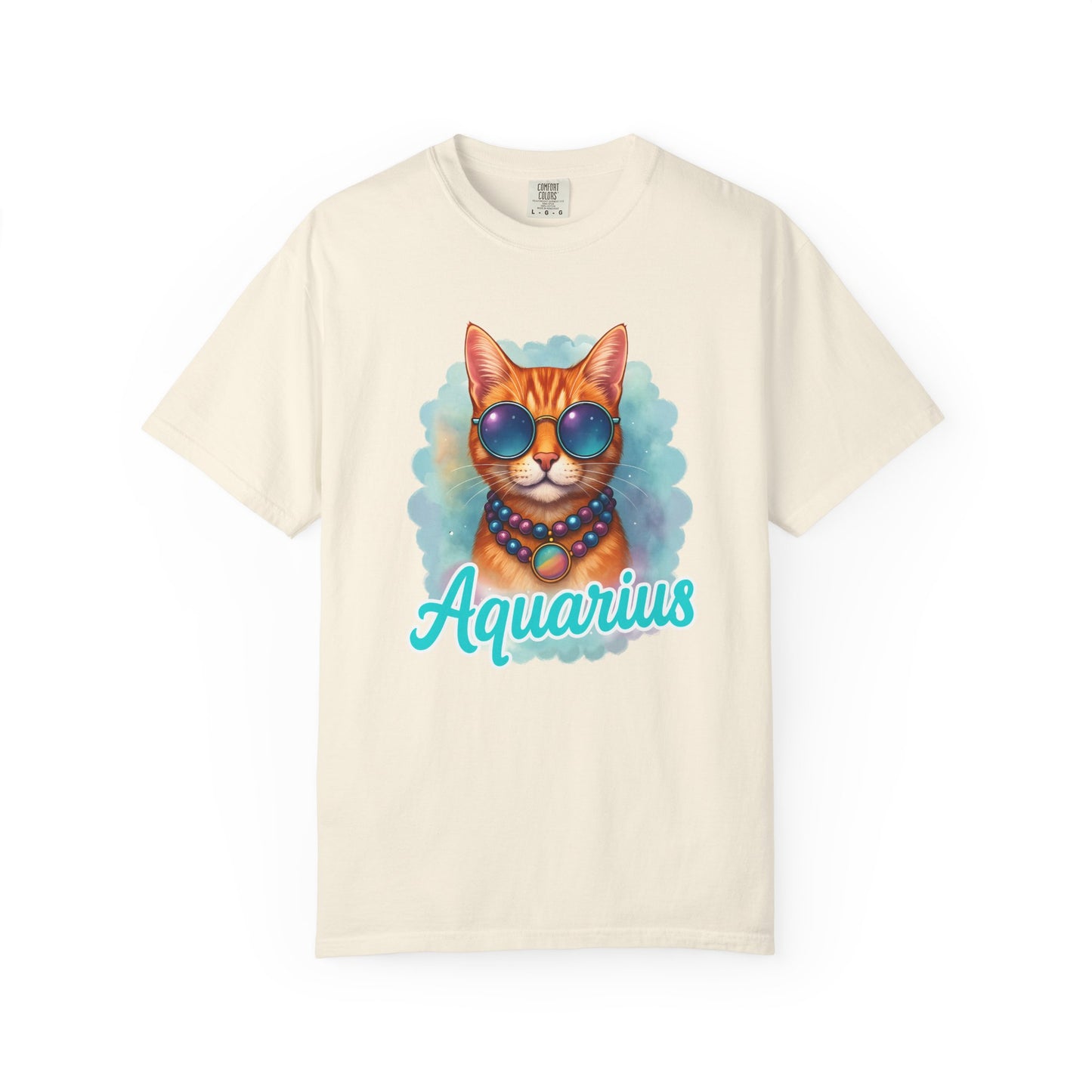 Aquarius – Colorful Cool Cat Zodiac Shirt
