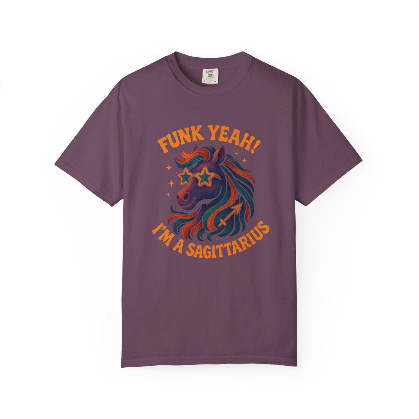 Funk Yeah! I’m a Sagittarius – Retro Colorful Tee Zodiac Shirt