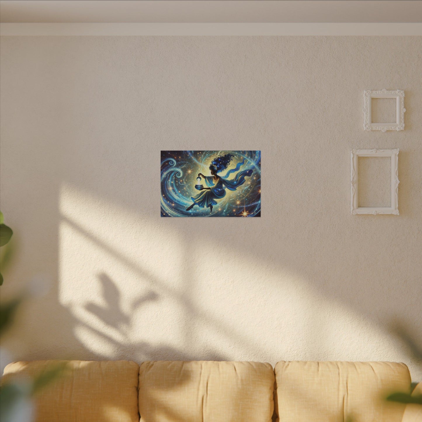 The Light Bearer – Mystical Celestial Wall Art on Eco-Friendly Canvas