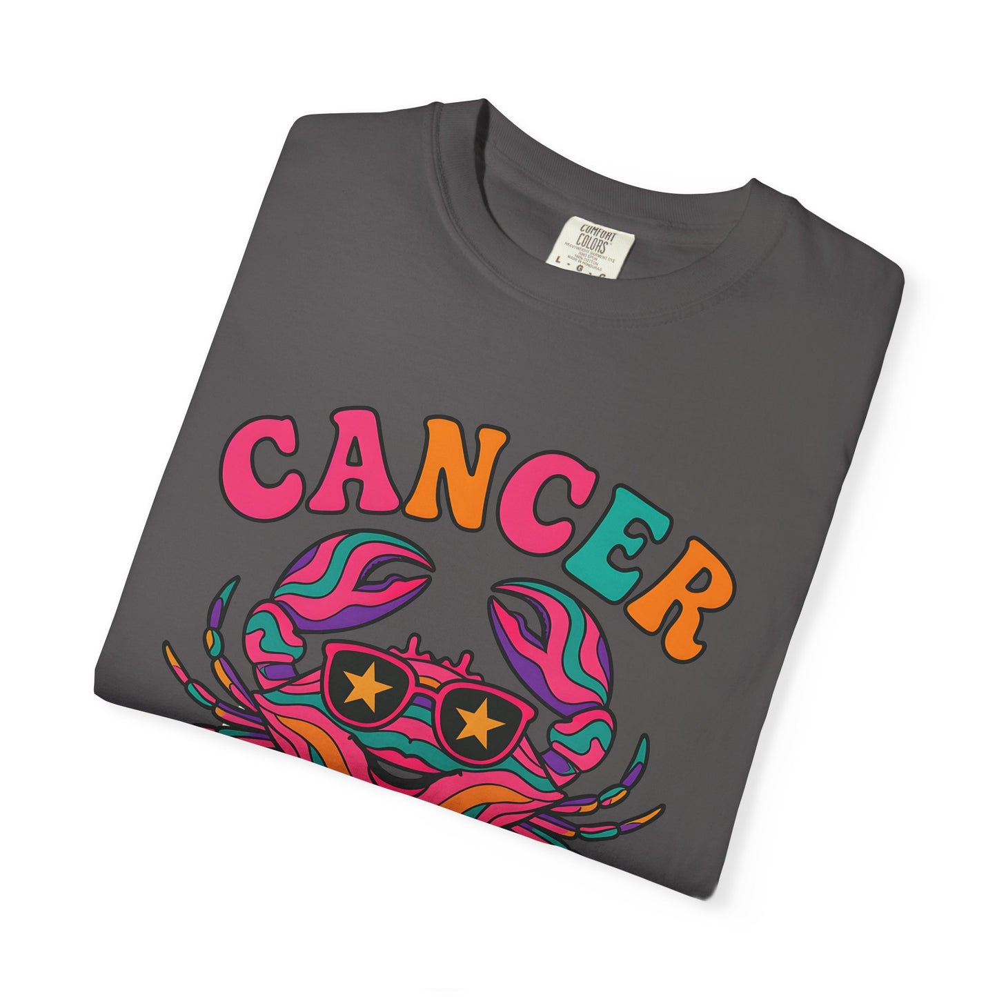 Cancer Vibes Tee – Colorful Retro Zodiac Shirt