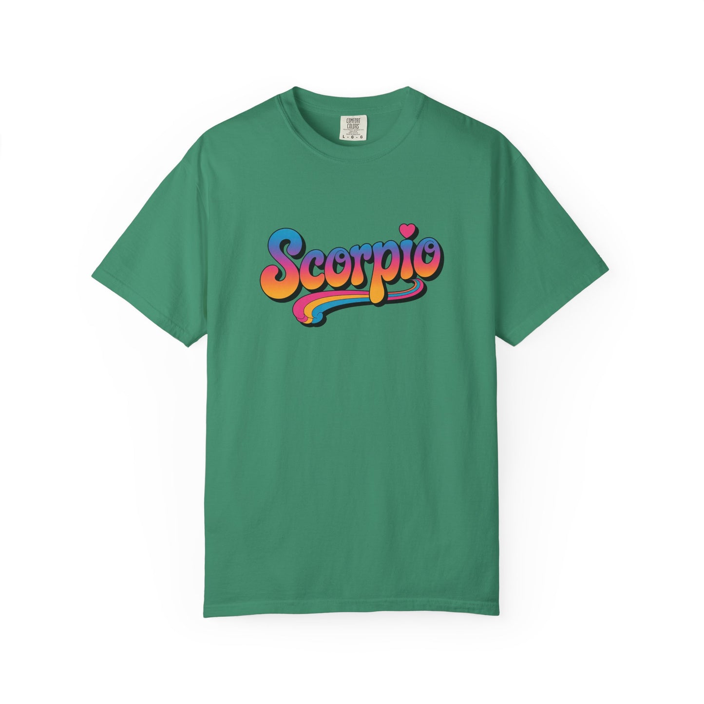 Scorpio Retro Groovy Tee – Multicolor Zodiac Shirt