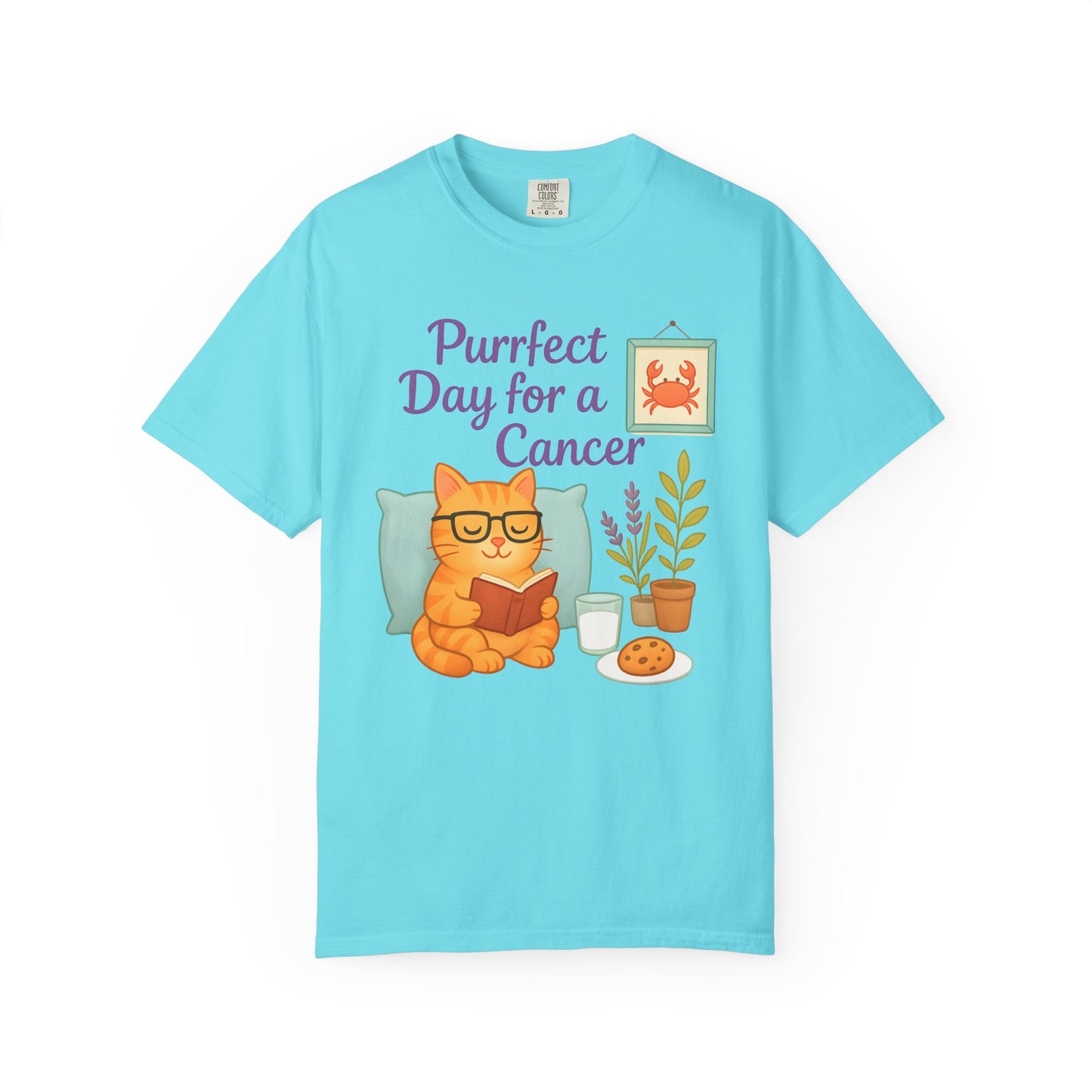 Purrfect Day for a Cancer – Funny Zodiac Cat Tee