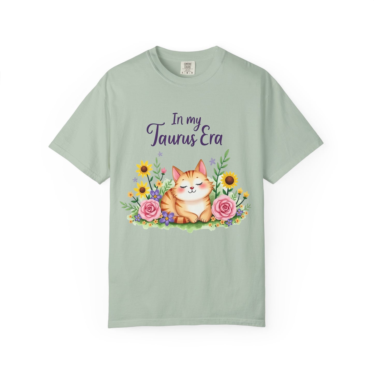 In My Taurus Era Tee – Colorful Zodiac Cat Shirt