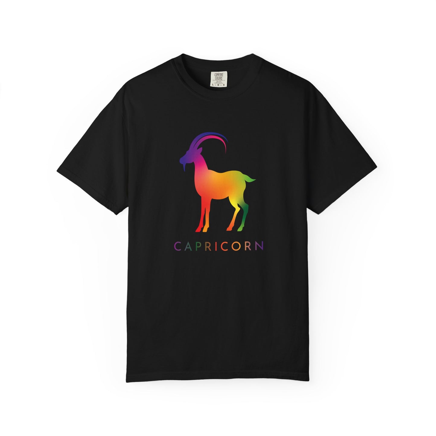 Capricorn β Rainbow Gradient Zodiac Goat Tee