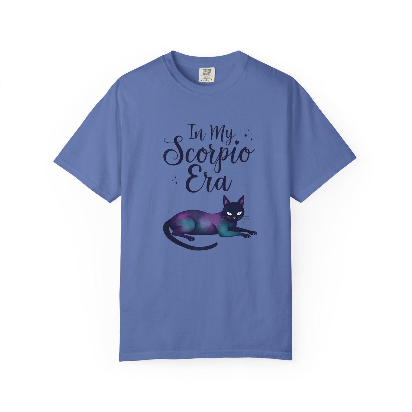 In My Scorpio Era – Mystical Black Cat Tee for the Zodiac Baddie