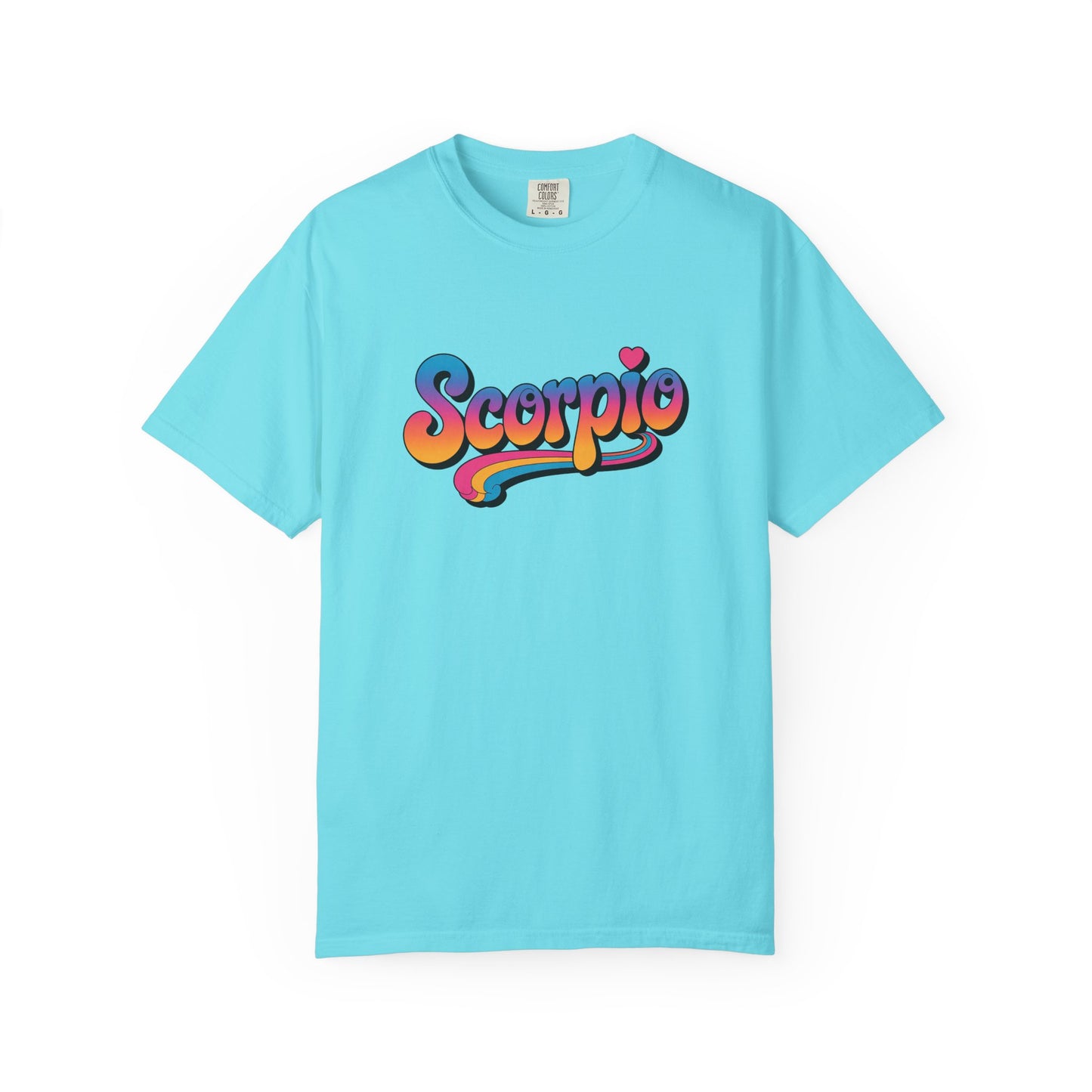 Scorpio Retro Groovy Tee – Multicolor Zodiac Shirt