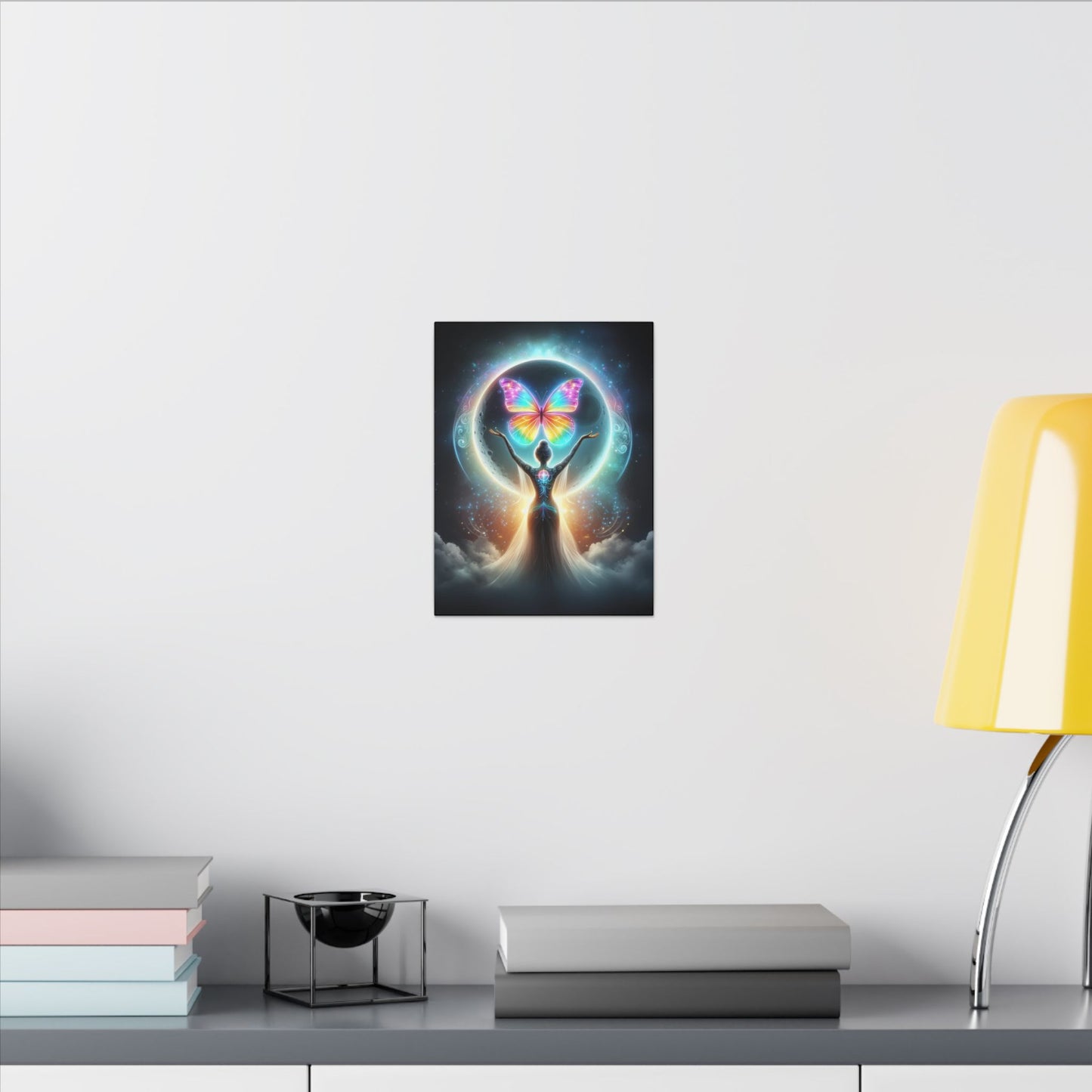 Butterfly Moon – Luminous Dream Wall Art