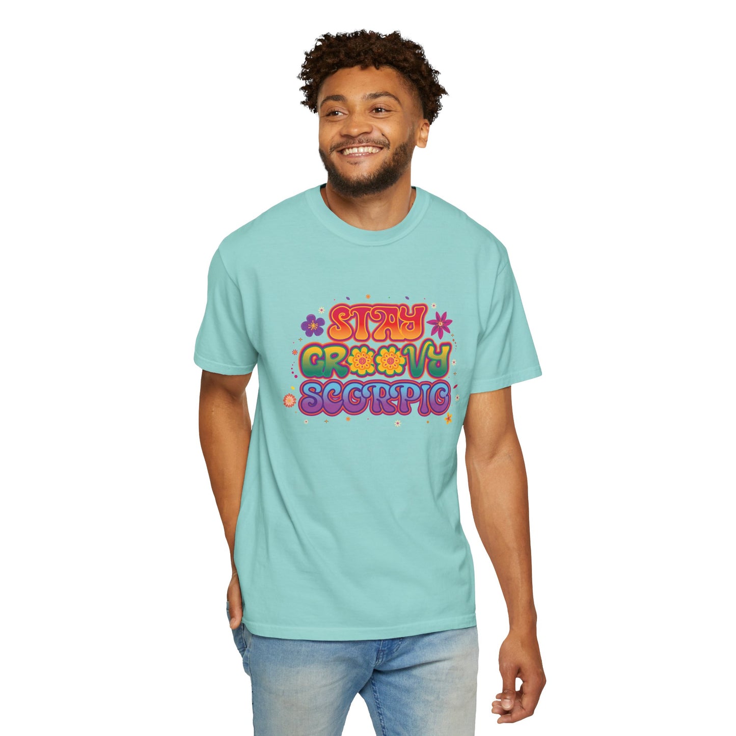 Stay Groovy Scorpio Tee β Groovy Flower Power Zodiac Shirt