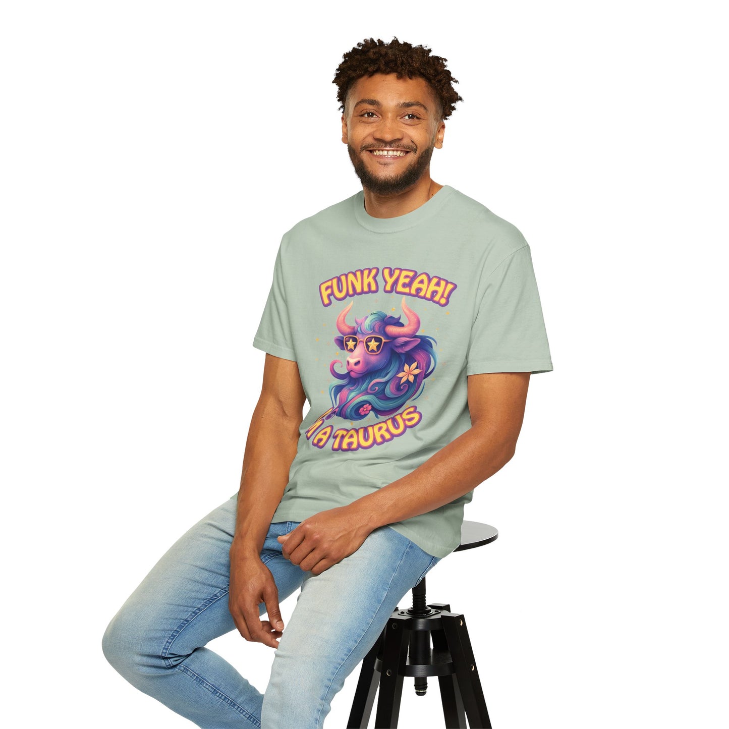 Funk Yeah I’m a Taurus Groovy Tee – Multicolor Retro Zodiac Shirt
