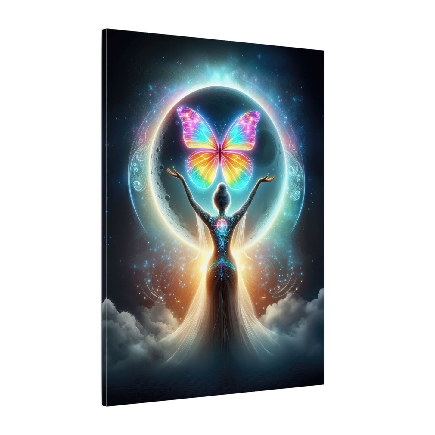 Butterfly Moon – Luminous Dream Wall Art
