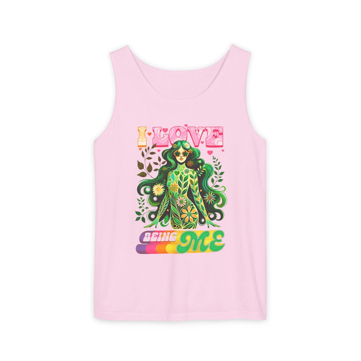 I Love Being Me - Colorful Retro Affirmation Tank (Unisex)