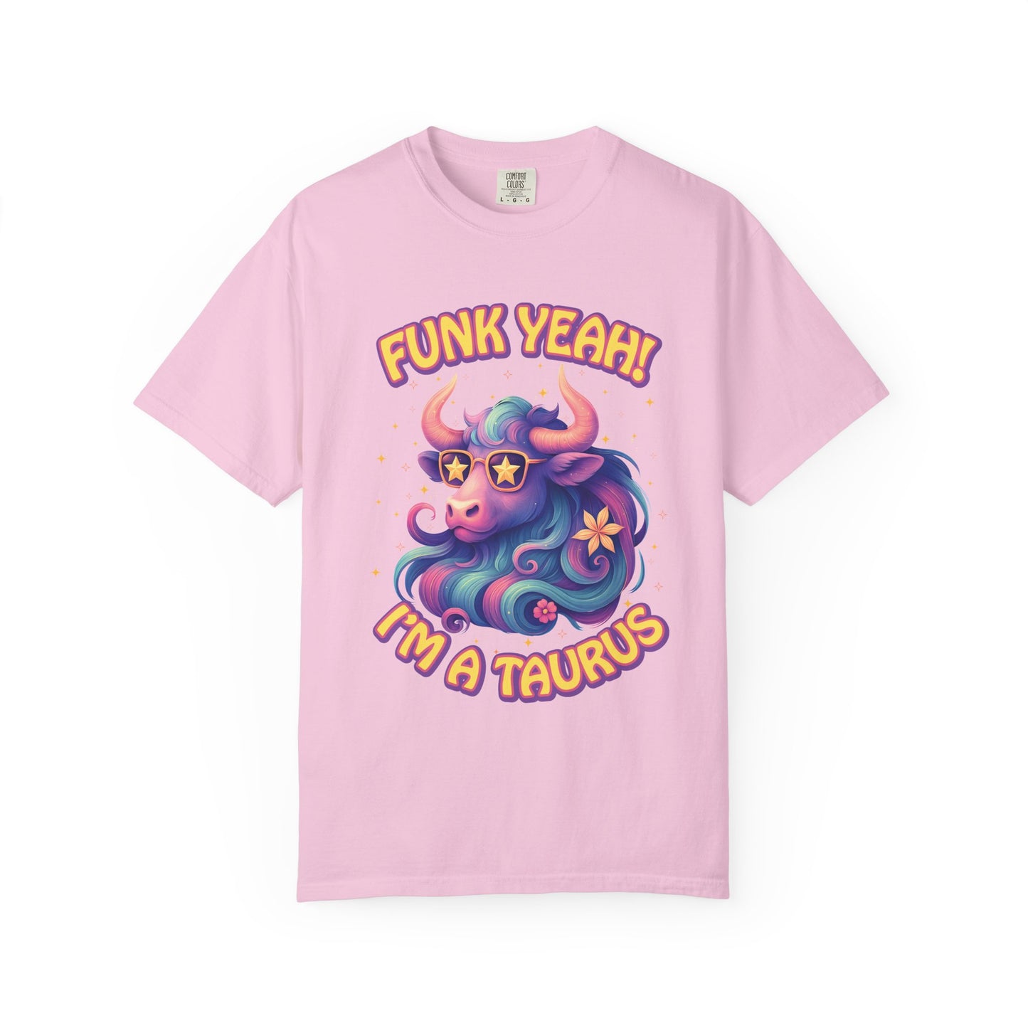 Funk Yeah I’m a Taurus Groovy Tee – Multicolor Retro Zodiac Shirt