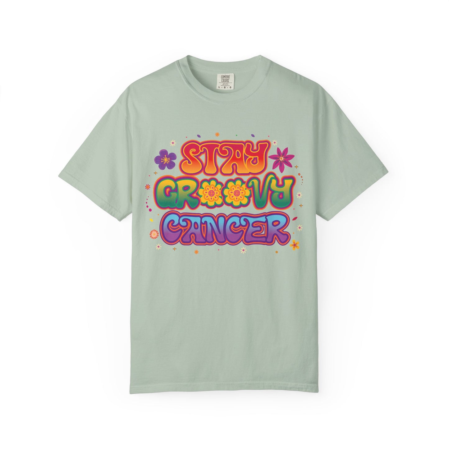 Stay Groovy Cancer Tee – Retro Colorful Zodiac Shirt