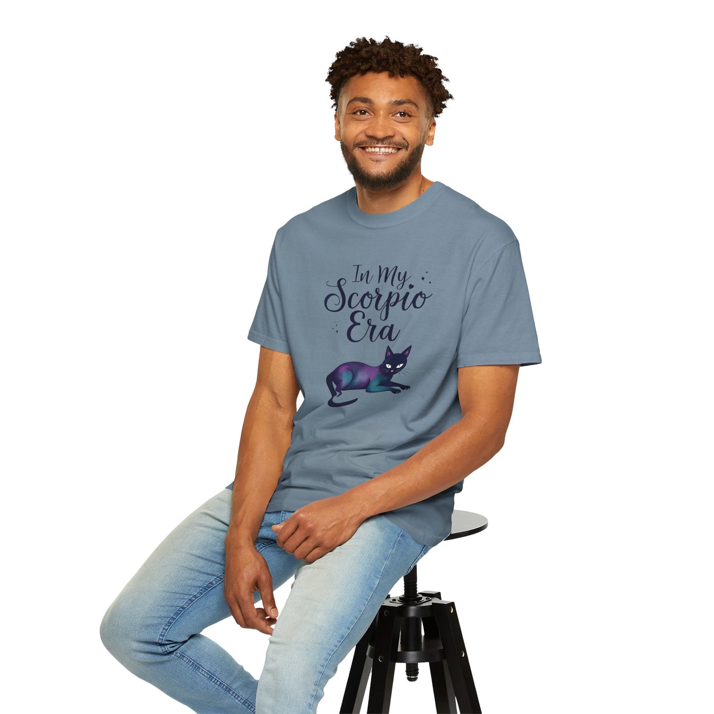 In My Scorpio Era – Mystical Black Cat Tee for the Zodiac Baddie