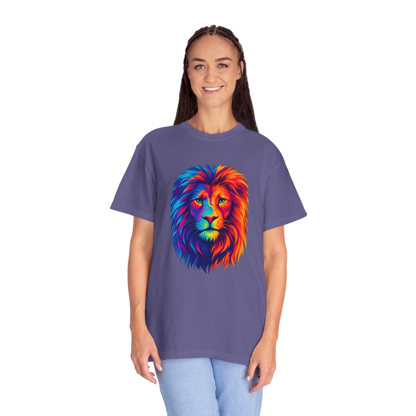 Rainbow Lion Tee – Vibrant & Fierce