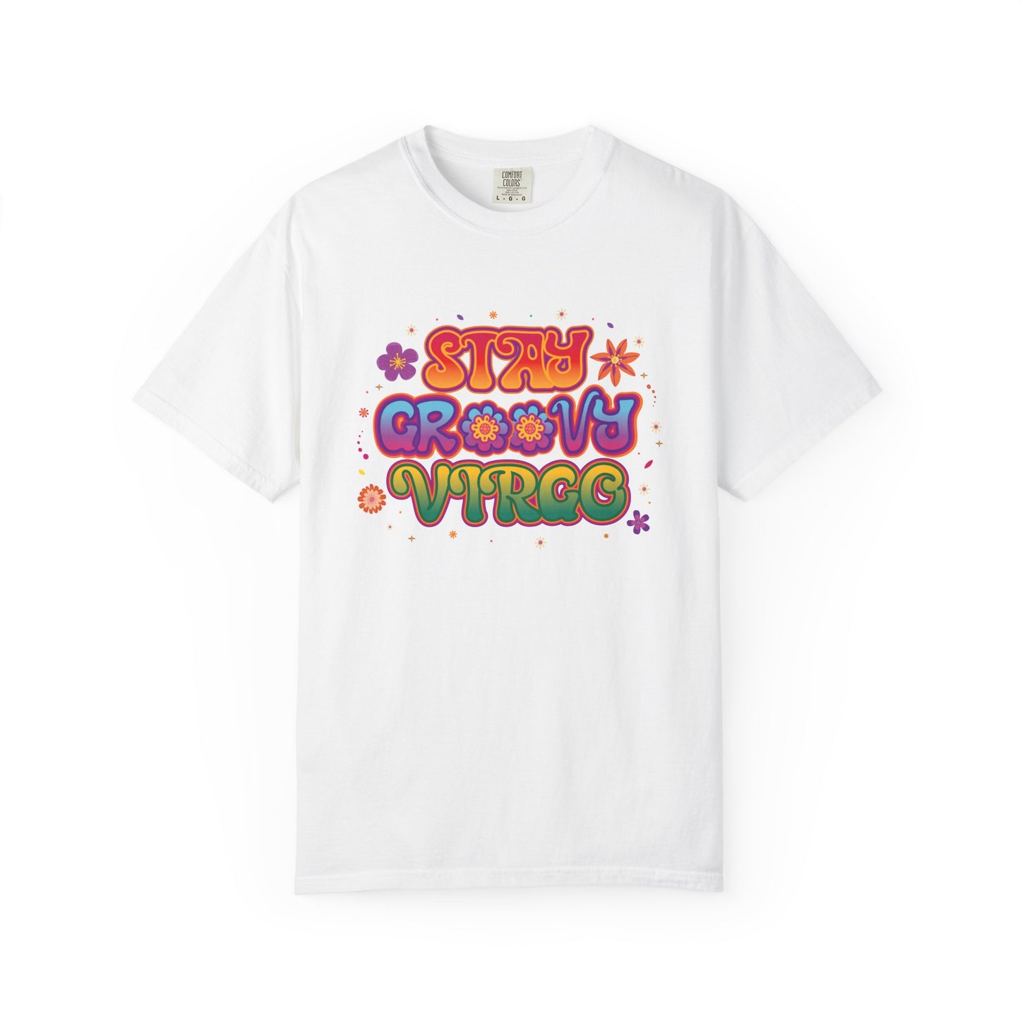 STAY GROOVY VIRGO – Retro Psychedelic Zodiac Tee