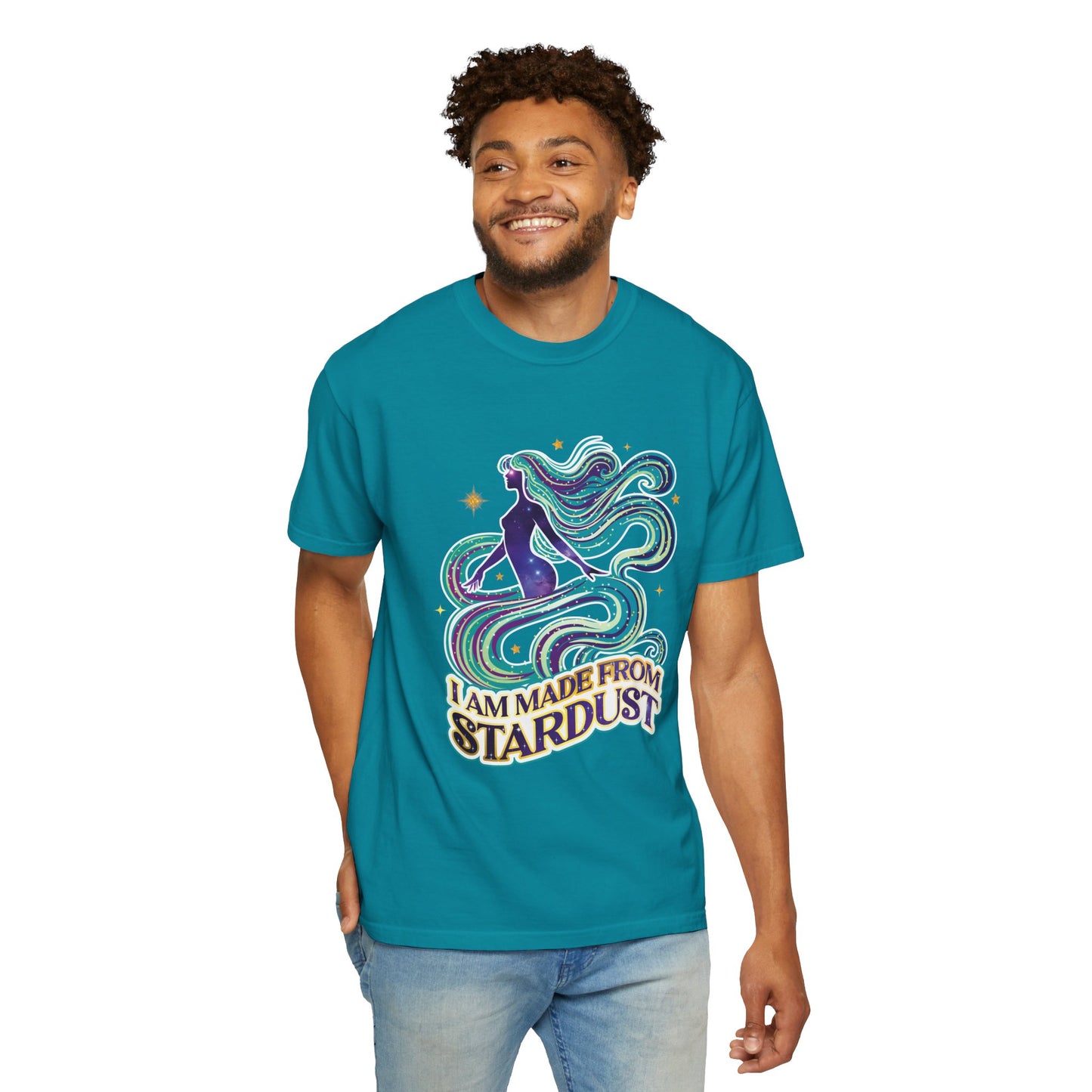 I Am Made From Stardust Tee – Colorful Empowering Affirmation Shirt