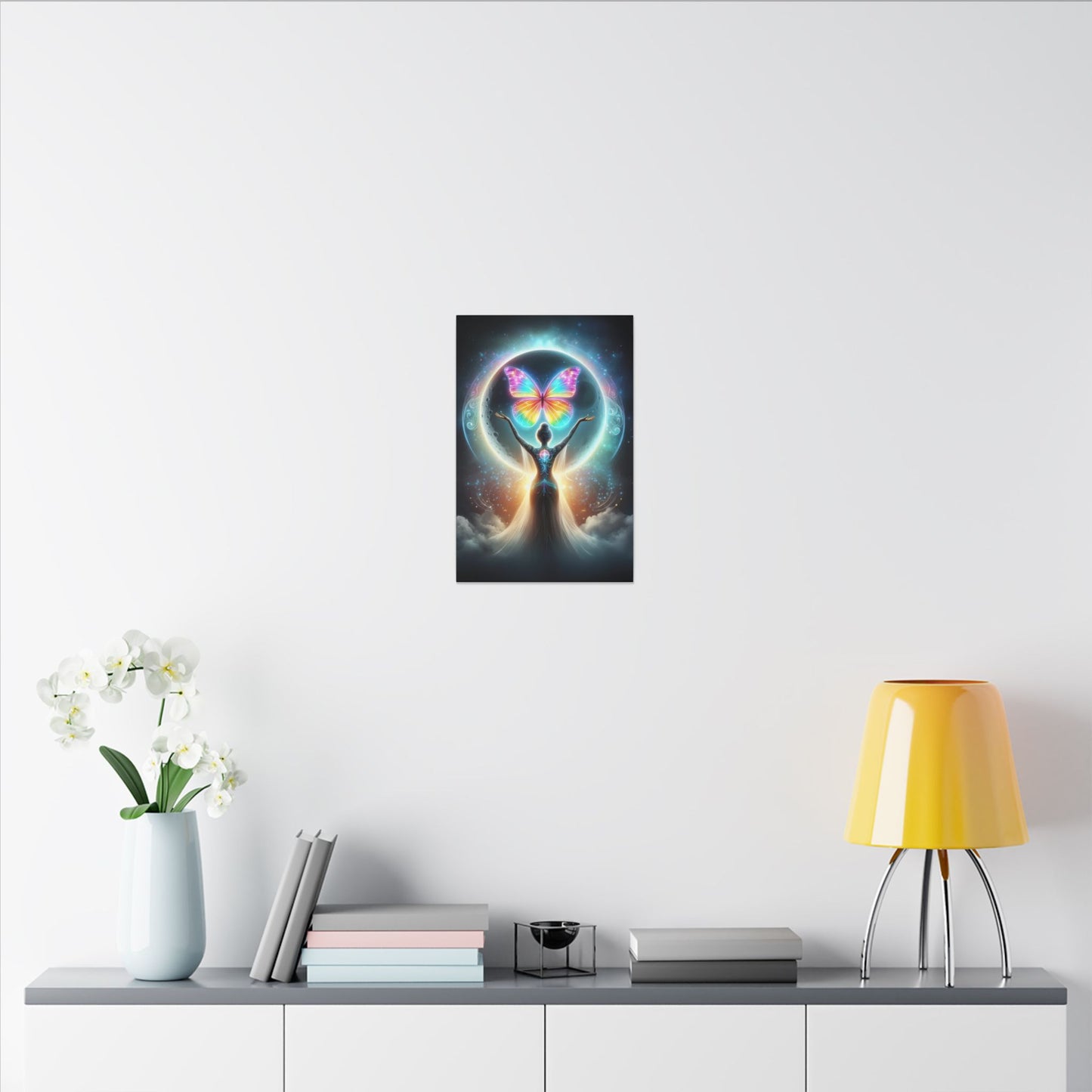Butterfly Moon – Luminous Dream Wall Art