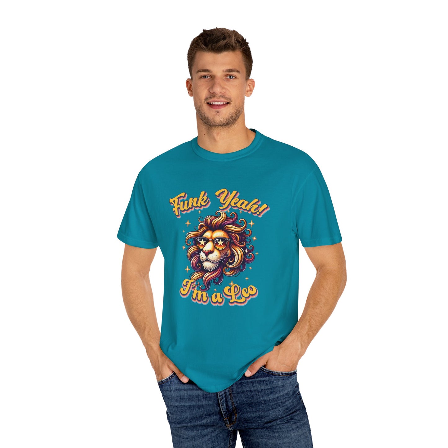 Funk Yeah I’m a Leo- Retro Groovy Lion T-Shirt