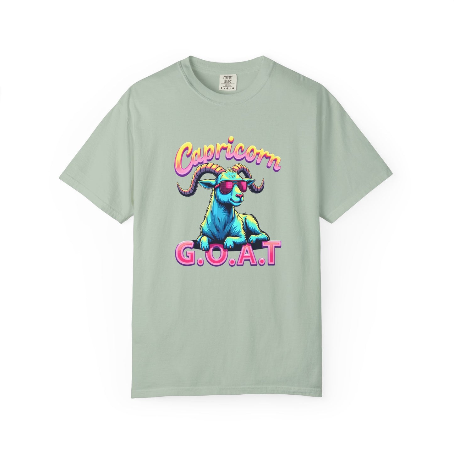 Capricorn G.O.A.T – Retro Neon Astrology Tee