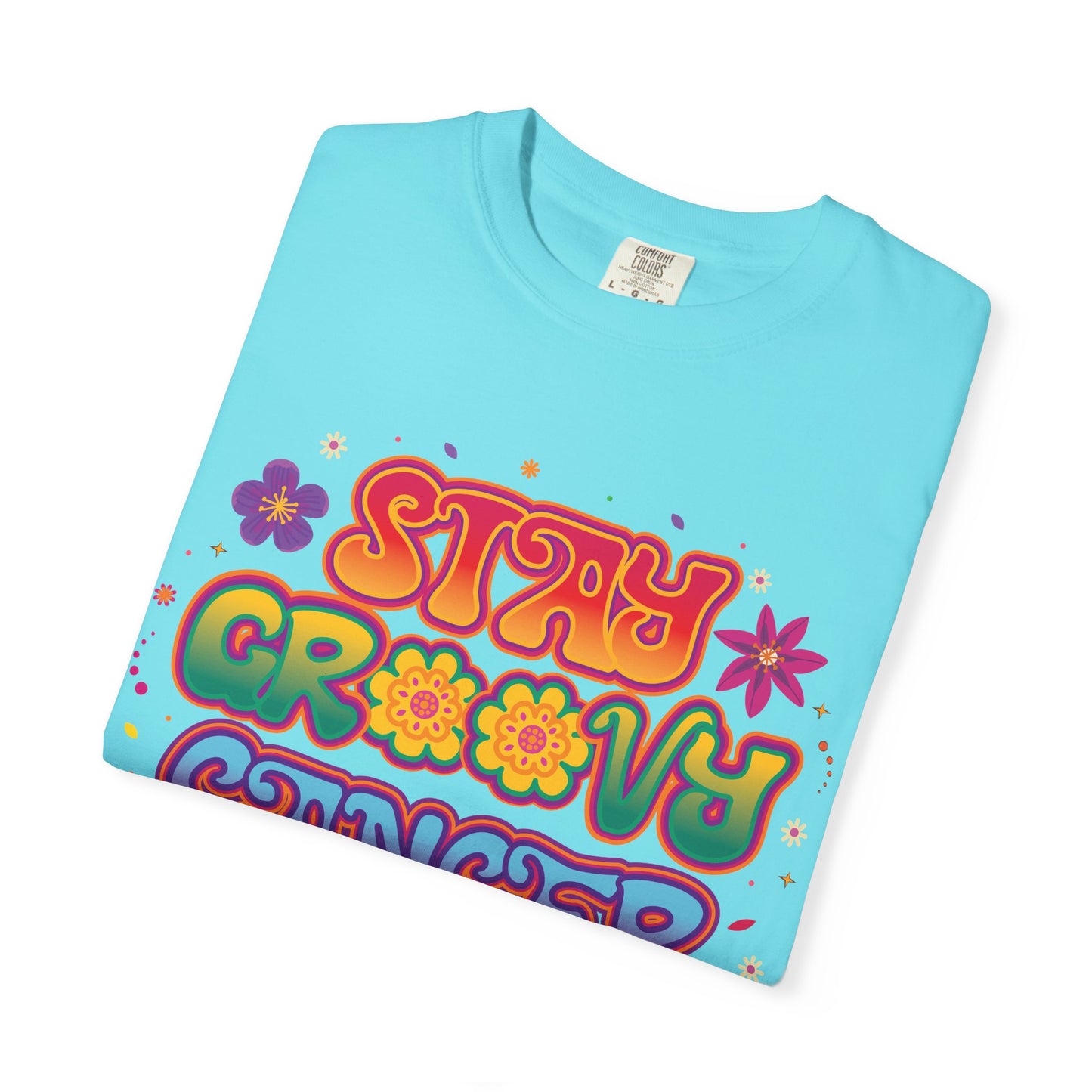 Stay Groovy Cancer Tee – Retro Colorful Zodiac Shirt