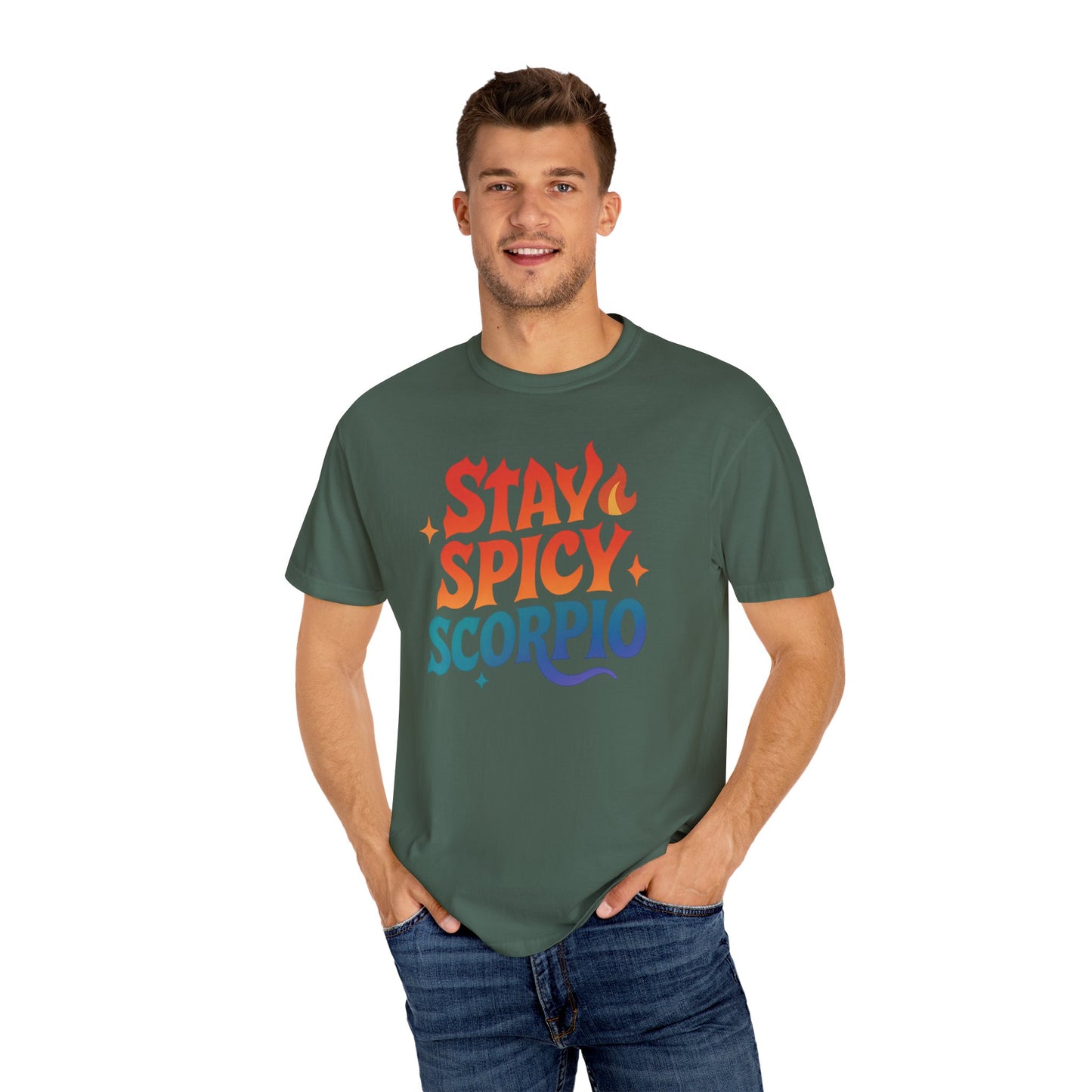Stay Spicy Scorpio Tee – Colorful Zodiac Shirt