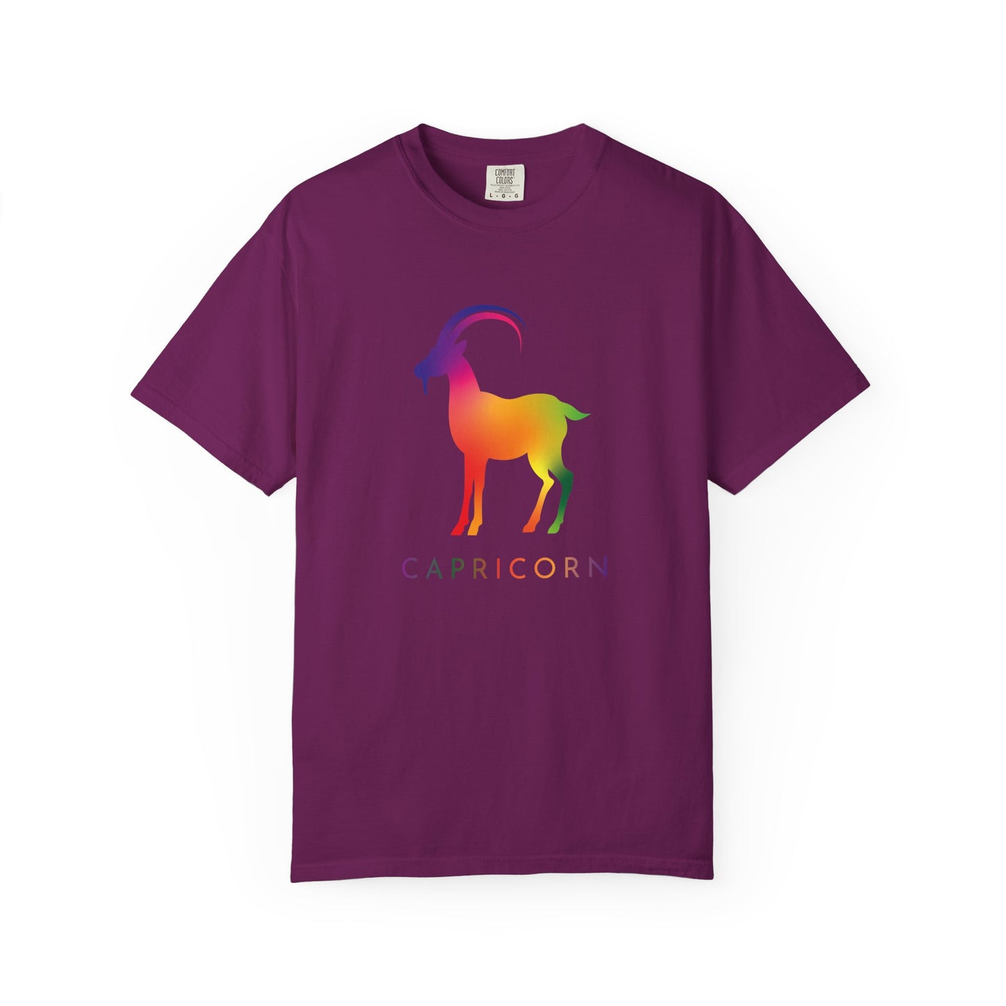 Capricorn β Rainbow Gradient Zodiac Goat Tee