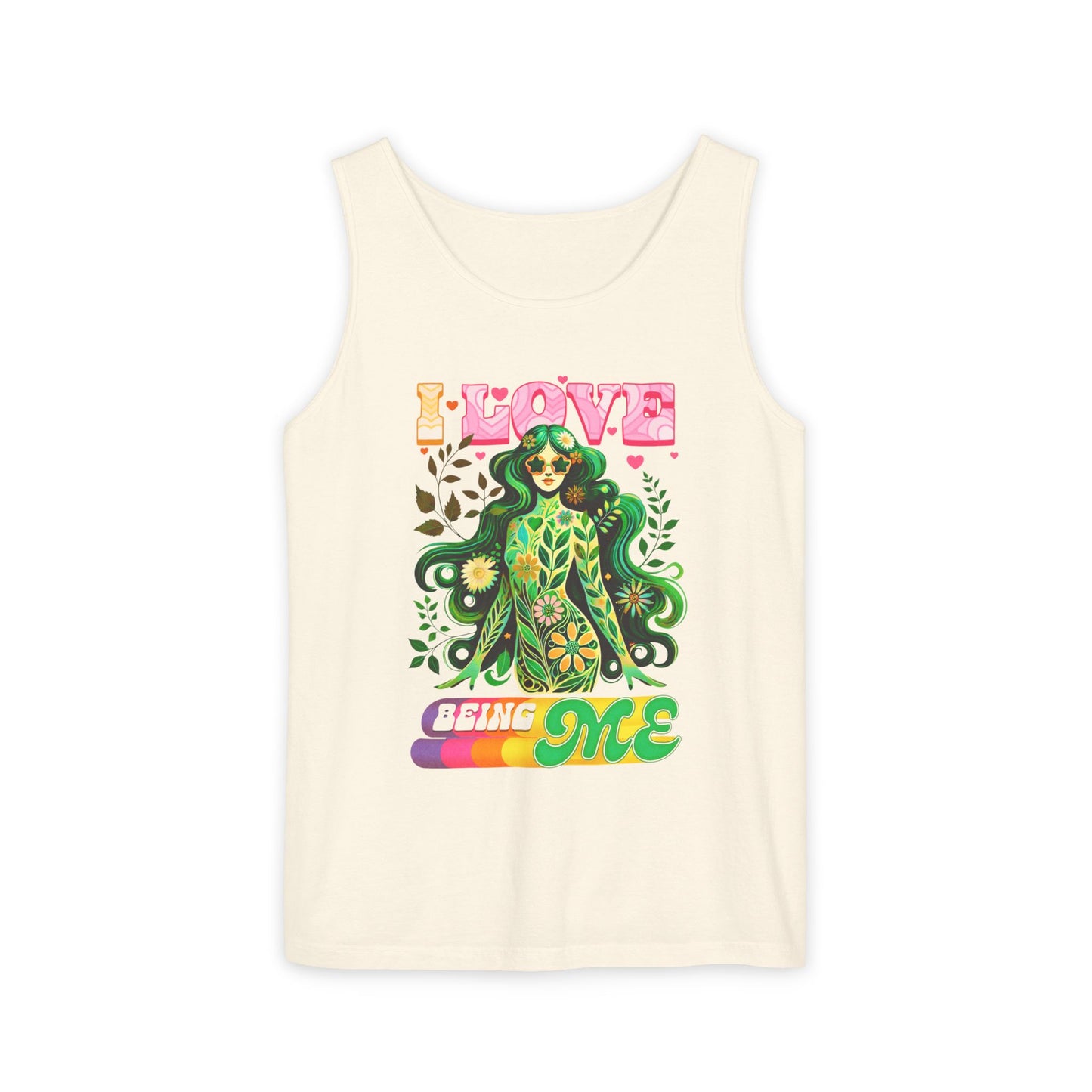 I Love Being Me - Colorful Retro Affirmation Tank (Unisex)