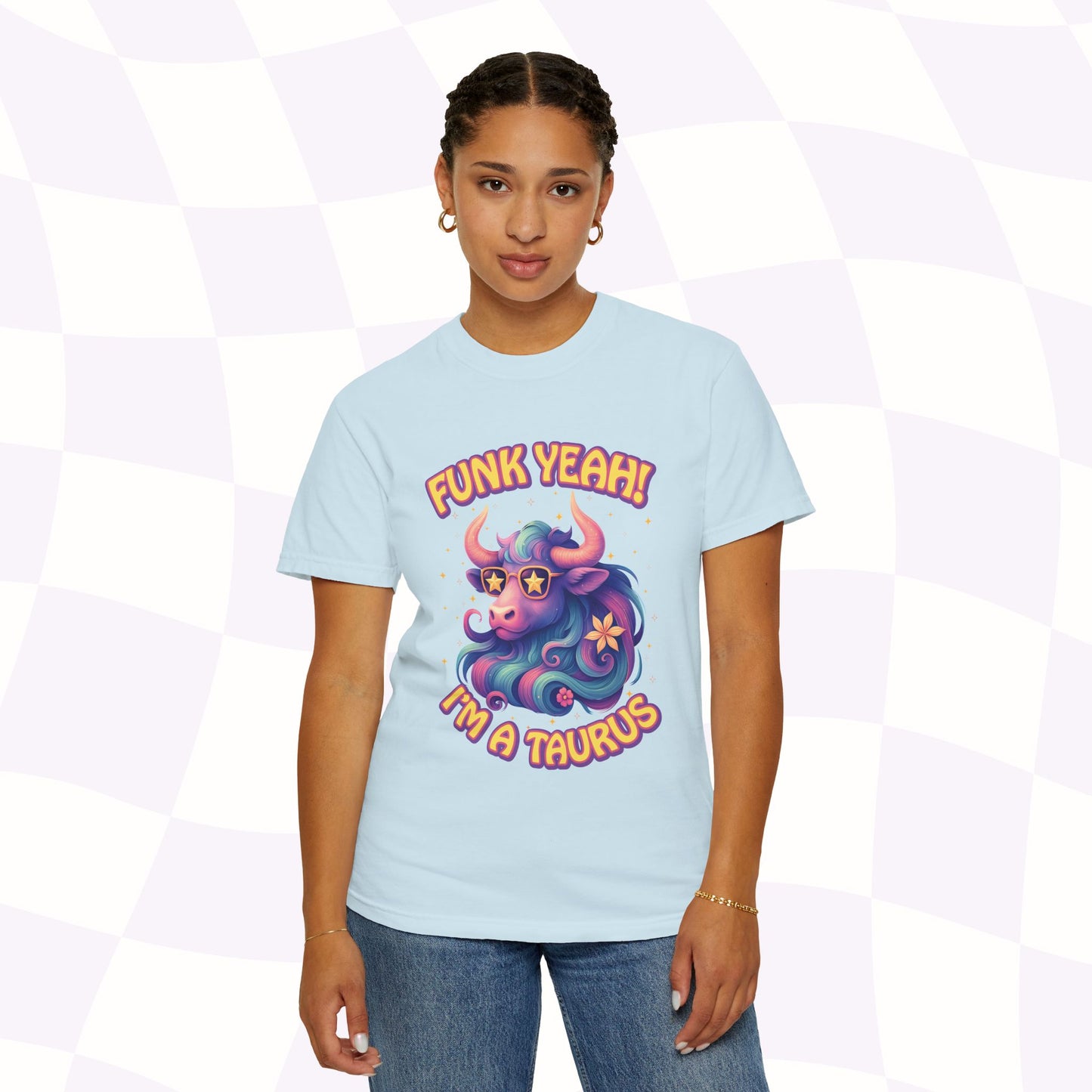 Funk Yeah! I’m a Taurus Retro – Colorful Tee Funny Zodiac Shirt