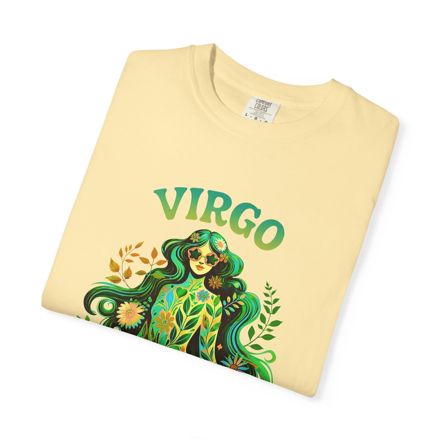 Virgo Flower Child – Vibrant Retro Zodiac Tee