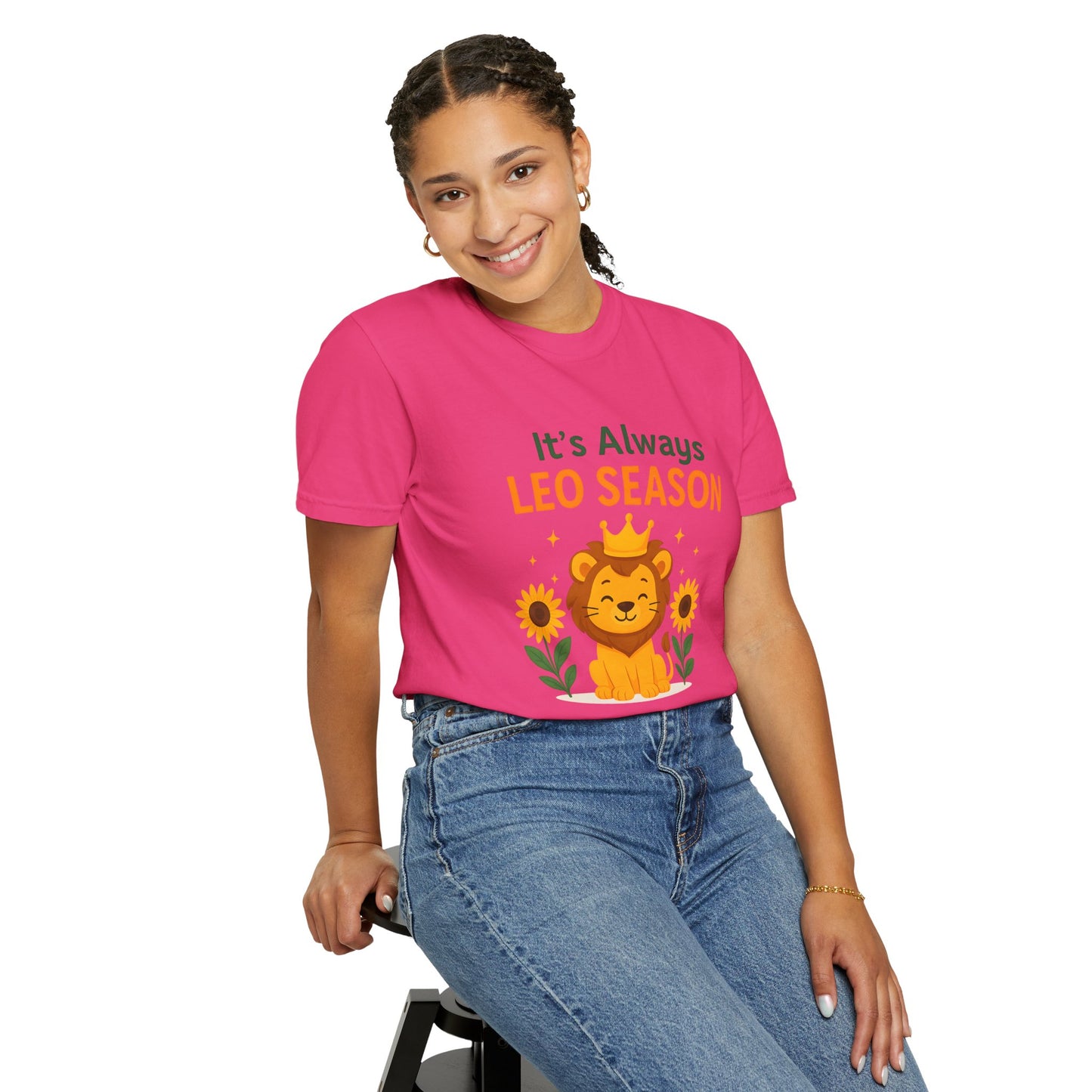 It’s Always Leo Season – Funny Sunflower Lion Tee