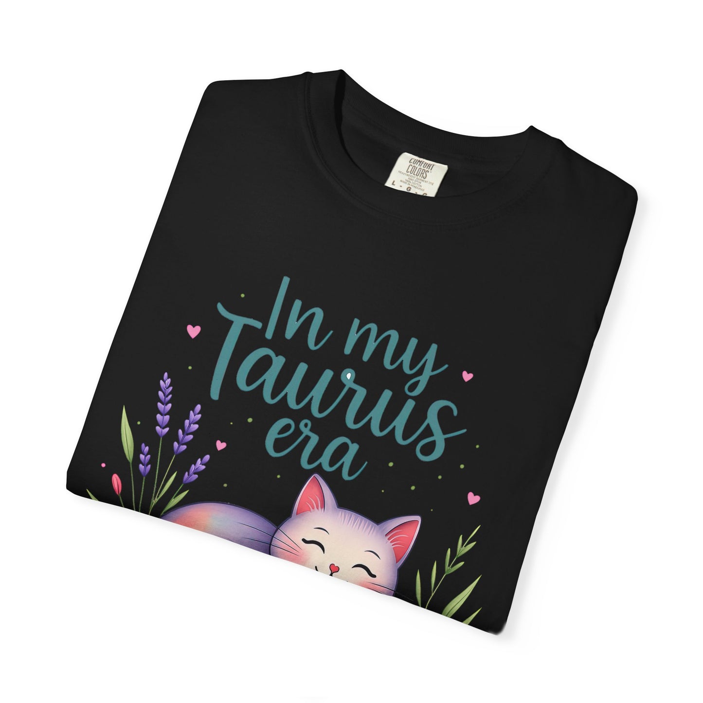 In My Taurus Era – Colorful Zodiac Cat Tee