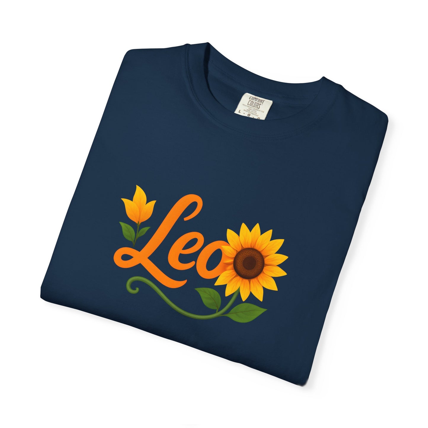 Leo Sunflower Tee β Retro Zodiac Shirt