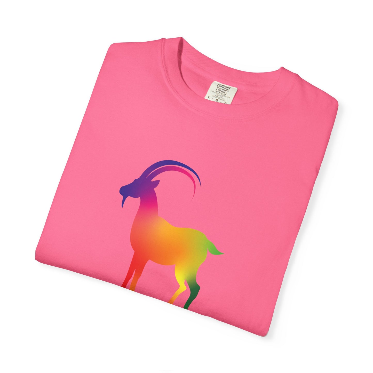 Capricorn β Rainbow Gradient Zodiac Goat Tee