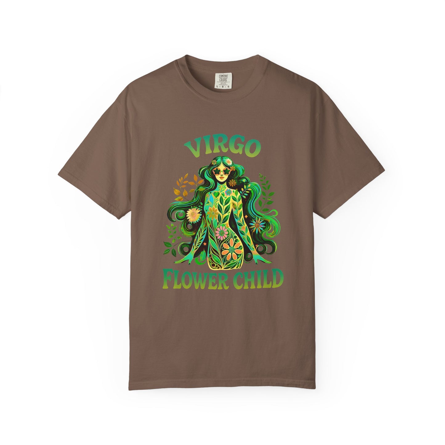 Virgo Flower Child – Vibrant Retro Zodiac Tee