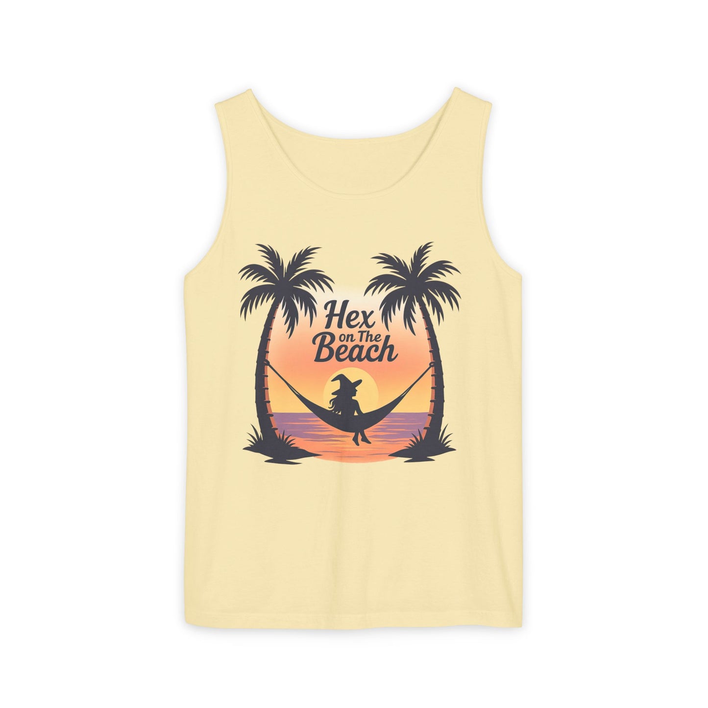 Hex on the Beach Tank – Wicked Retro Witchcore Shirt