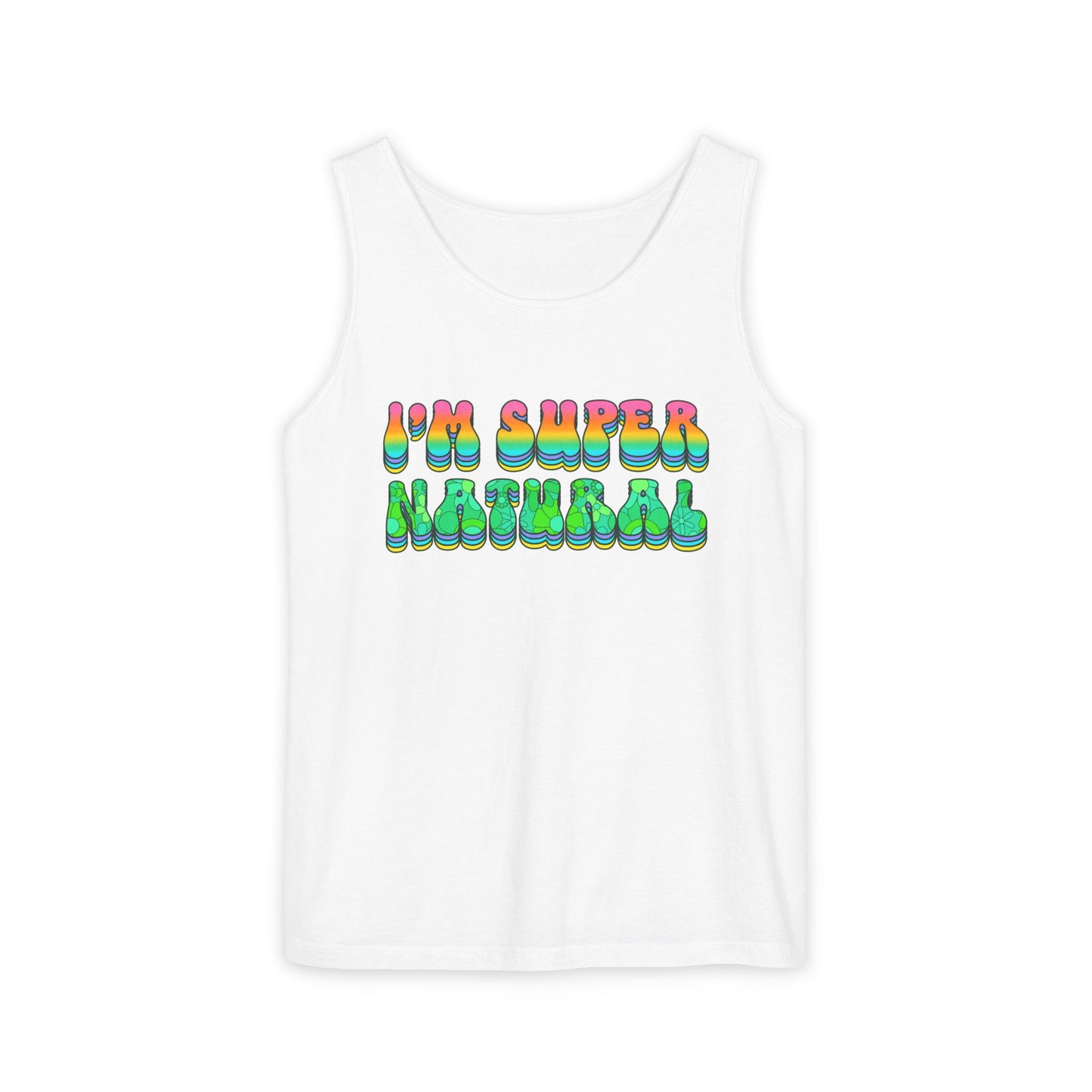 I'm Super Natural - Retro Affirmation virgo Tank Top (Unisex)