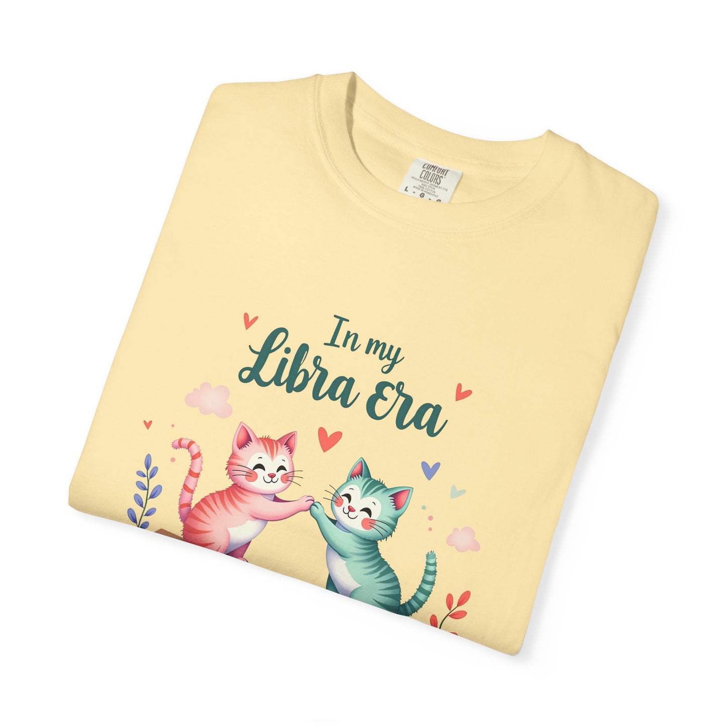 In My Libra Era Tee β Funny Colorful Zodiac Cat Shirt