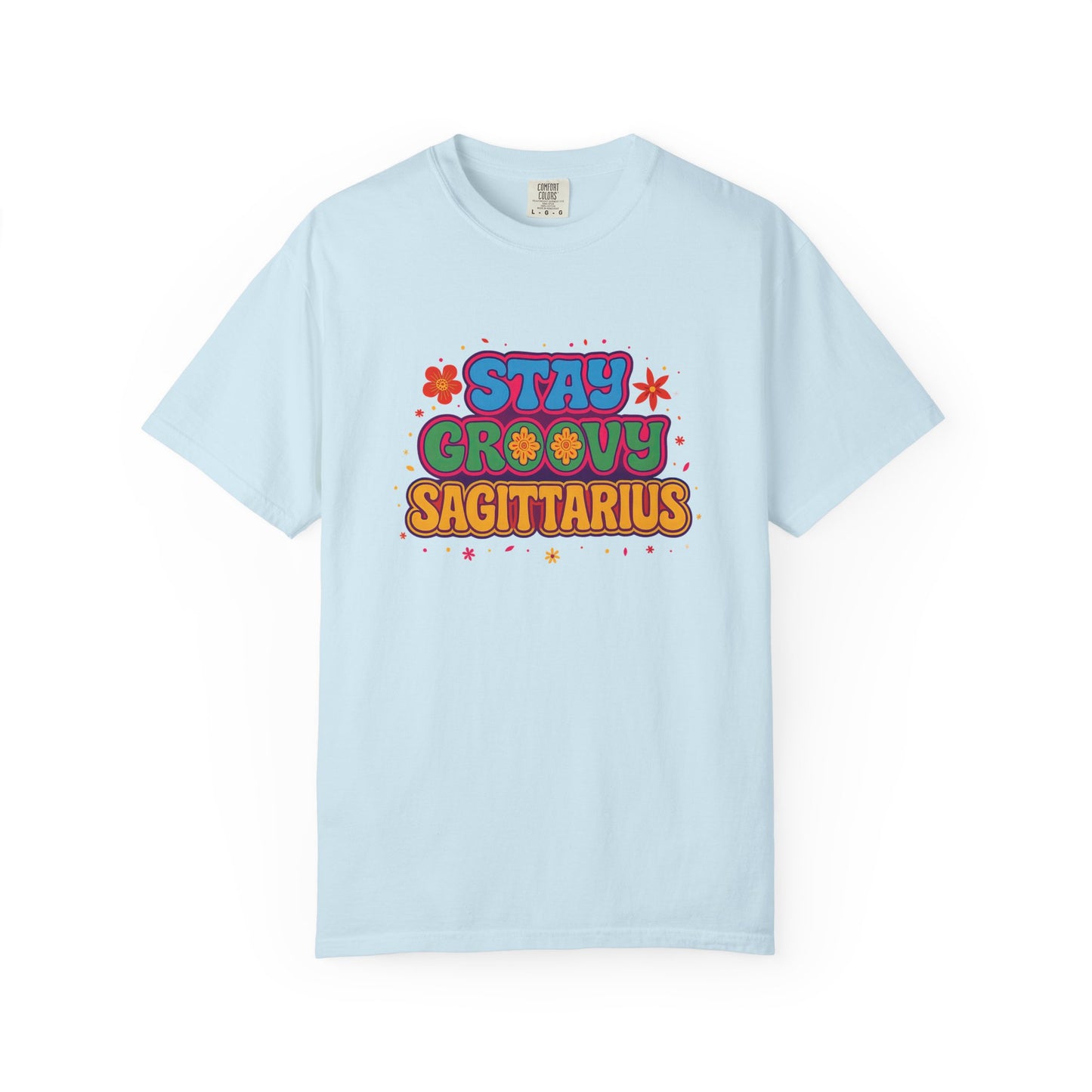 Stay Groovy Sagittarius – Retro Flower Power Zodiac Shirt