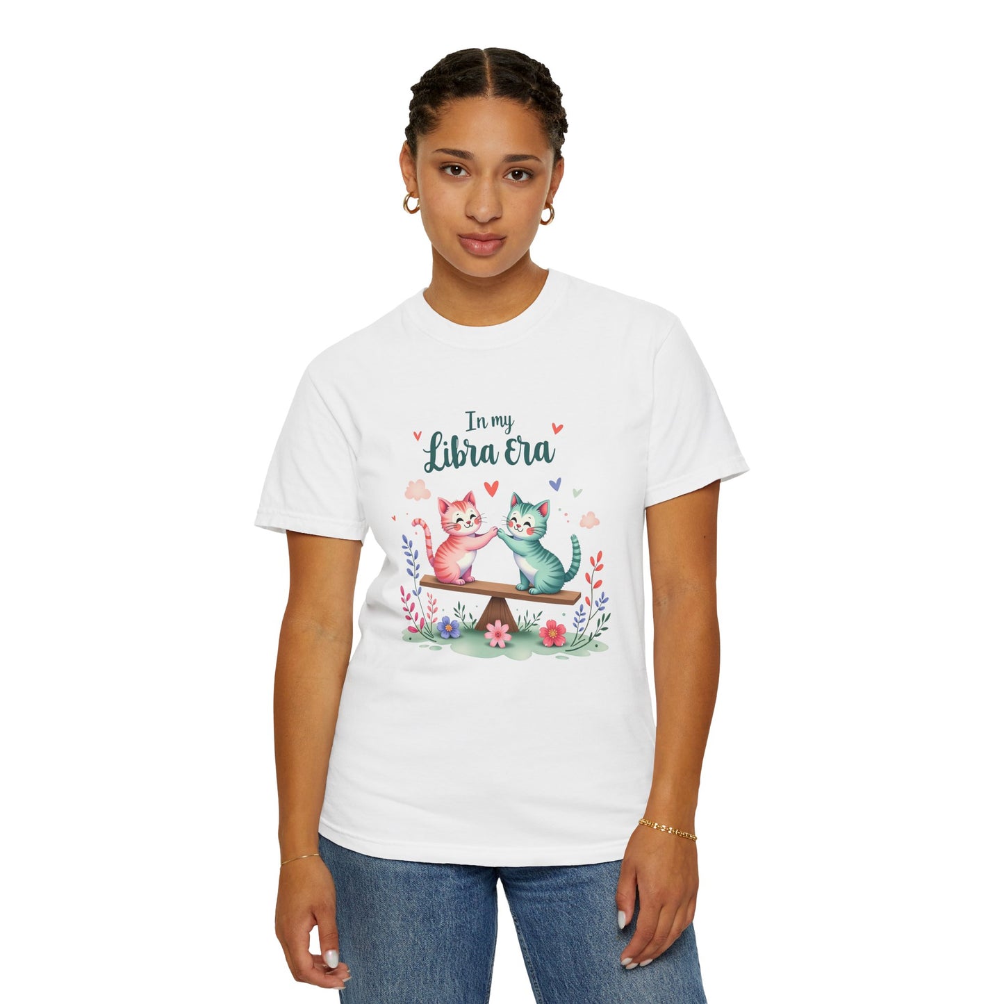 In My Libra Era Tee β Funny Colorful Zodiac Cat Shirt
