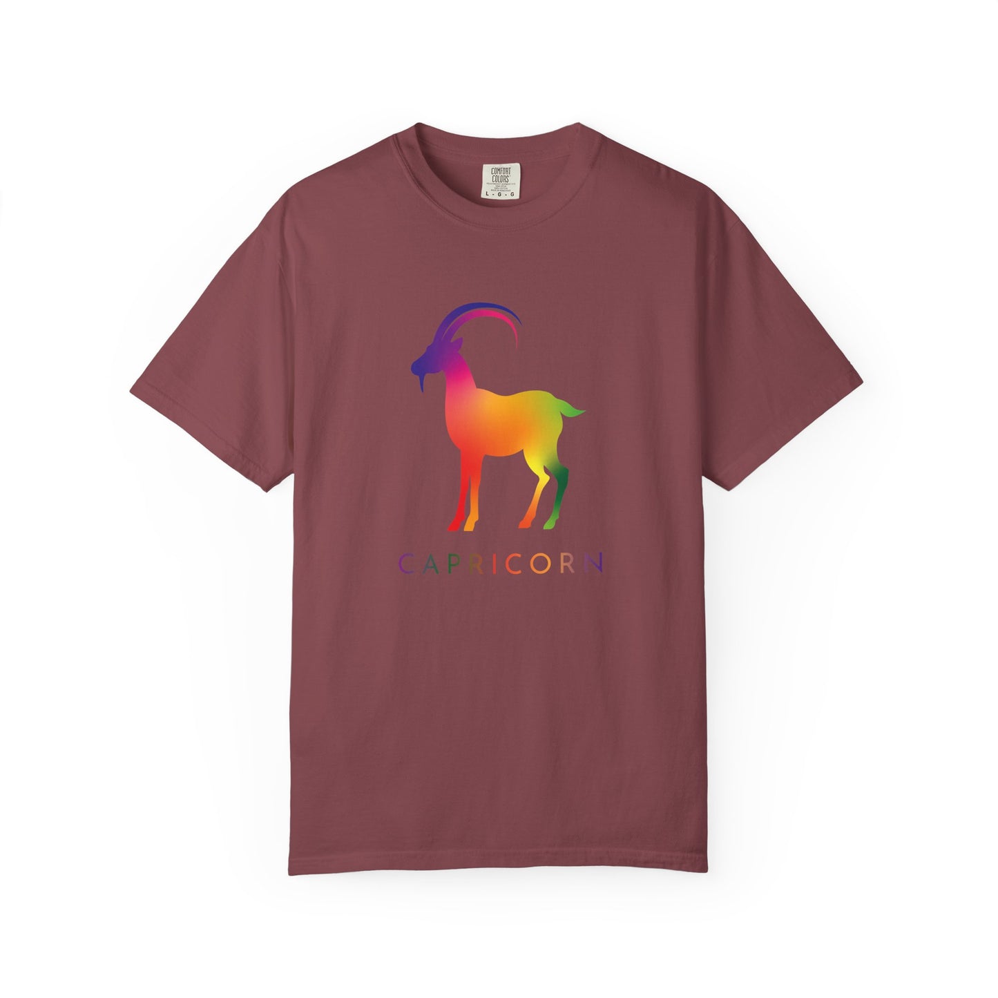 Capricorn β Rainbow Gradient Zodiac Goat Tee