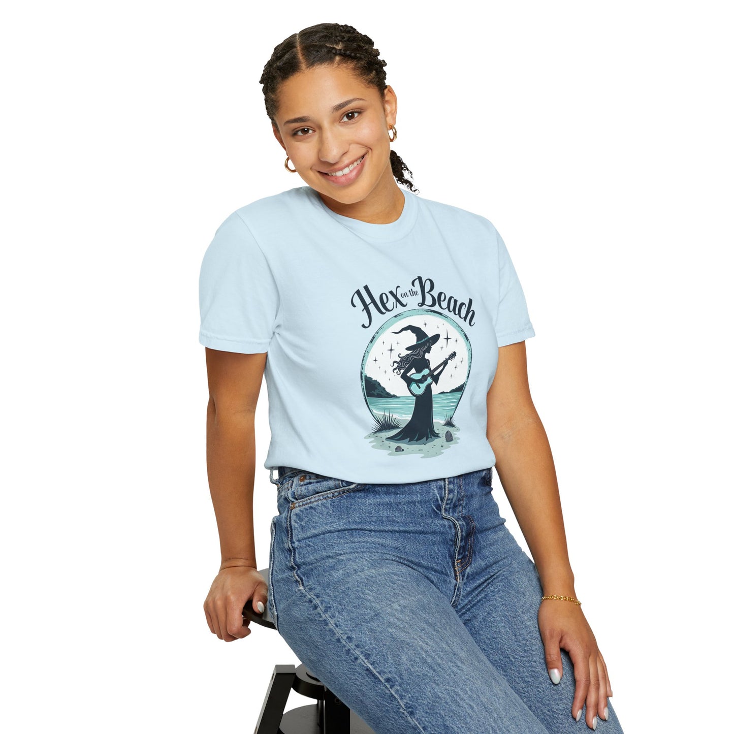 Hex on the Beach - Funny Witch Guitar Tee