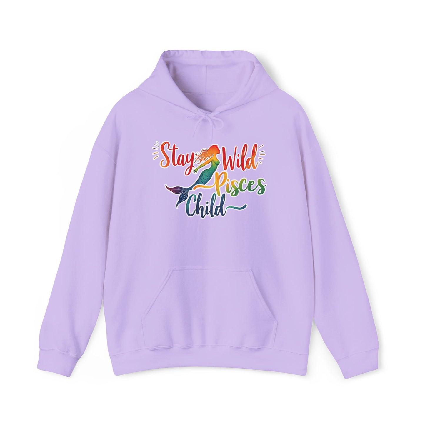 Stay Wild Pisces Child Hoodie | Rainbow Mermaid Astrology Sweatshirt | Cozy Zodiac Gift for Dreamers | Water Sign Starry Pullover | Mystical Pisces Apparel