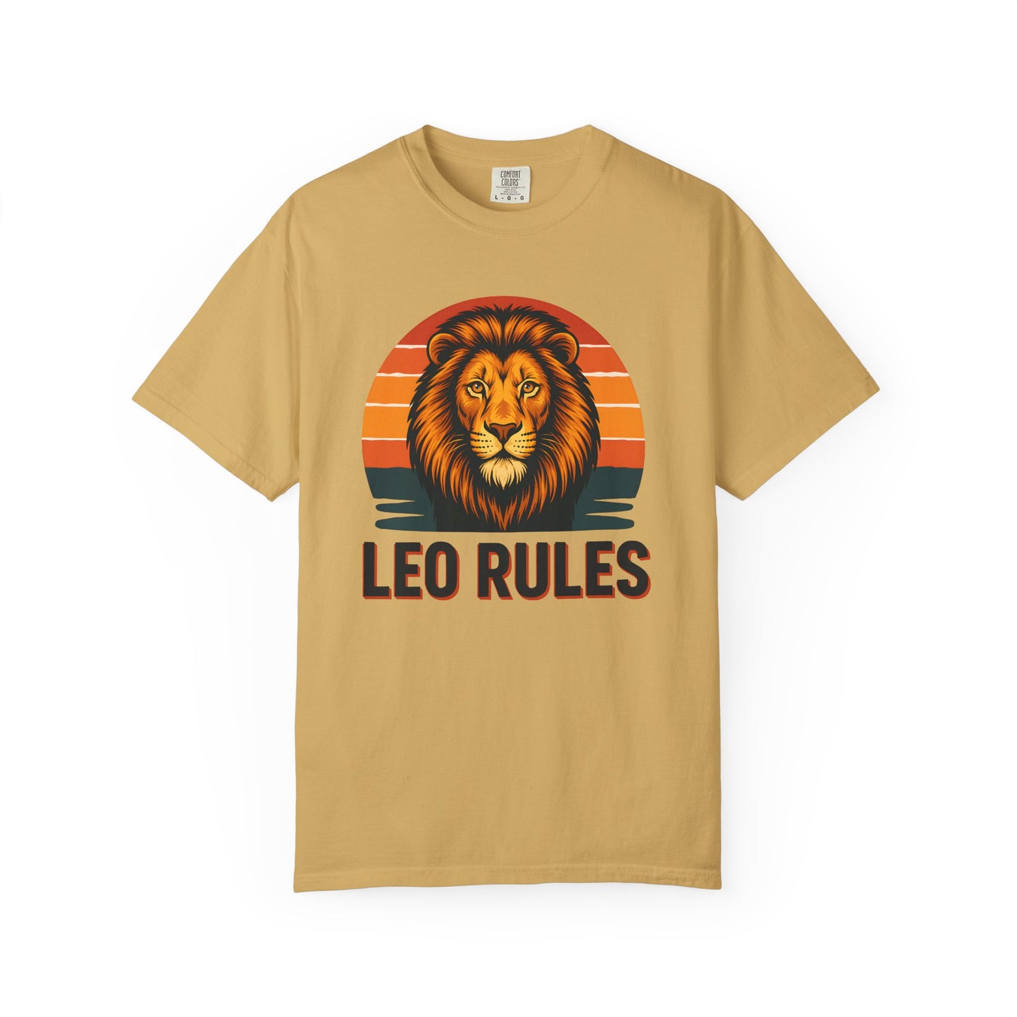 Leo Rules - Retro Rainbow Power Tee